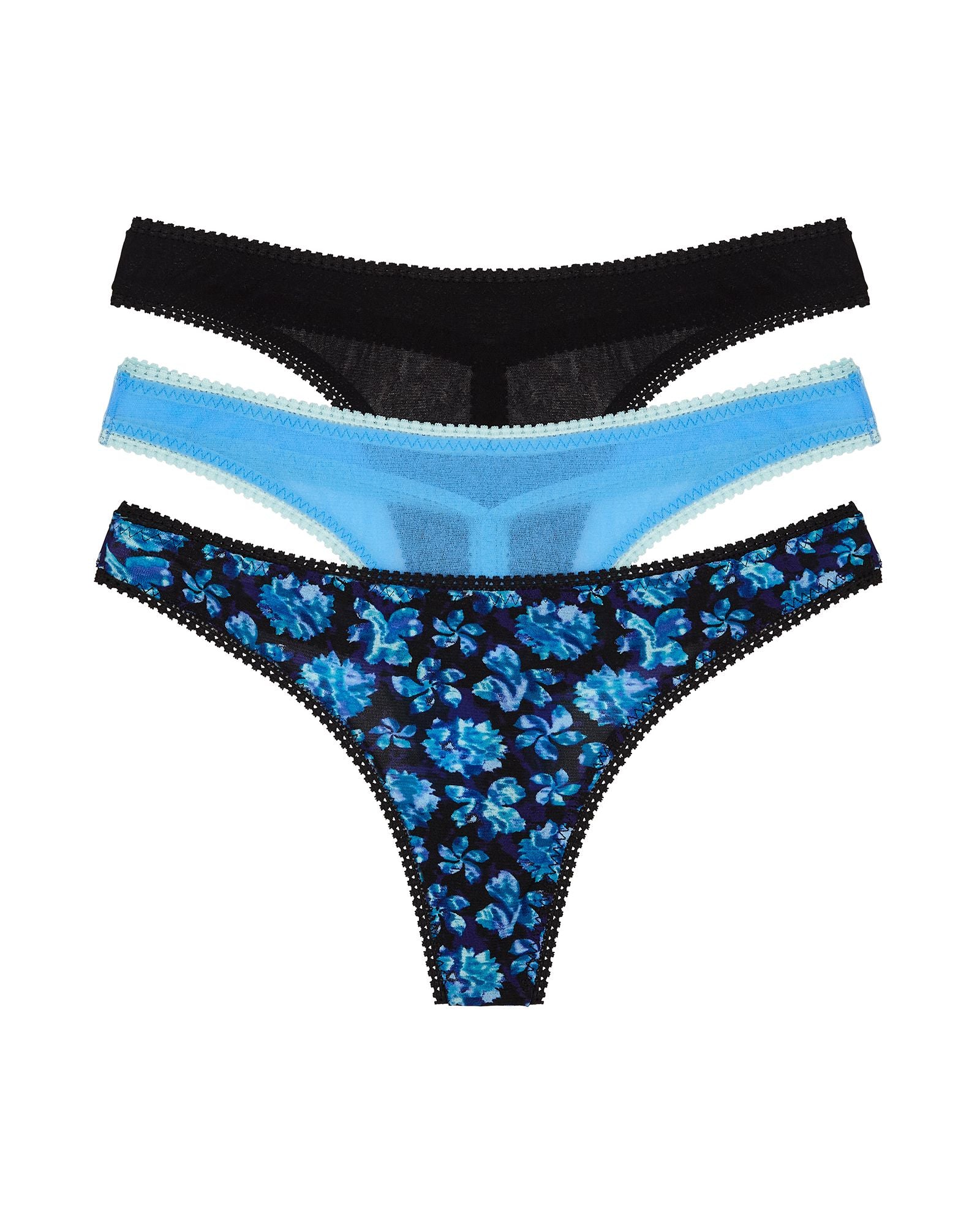 OnGossamer Mesh Hip-G 3 Pack in blue