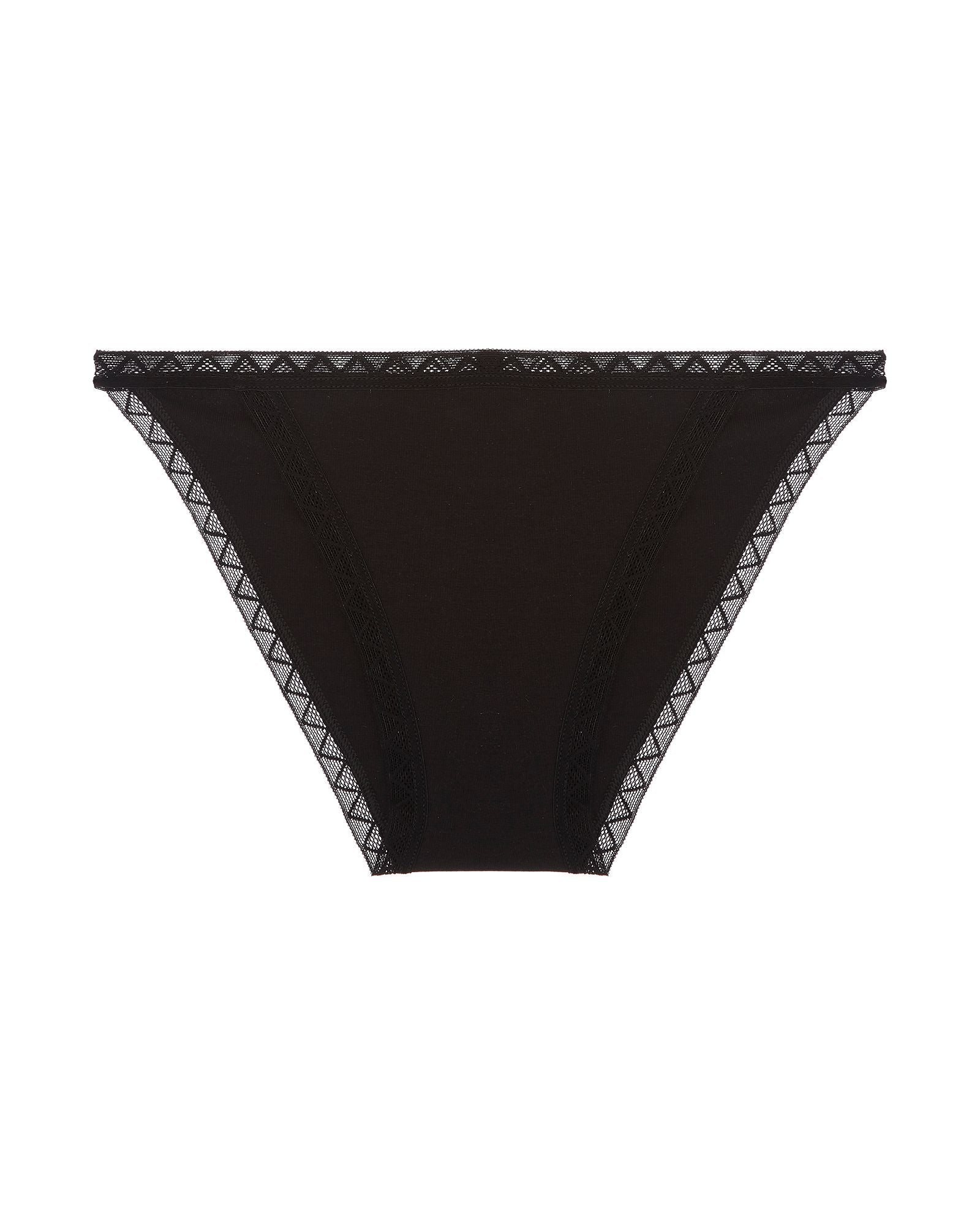OnGossamer Cabana Cotton String Bikini in black