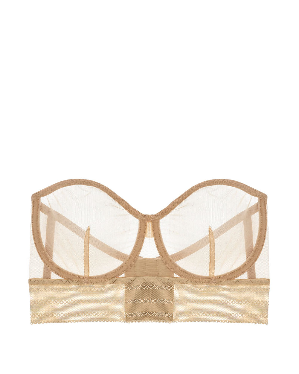 Else Bare Underwire Strapless Bra in brown