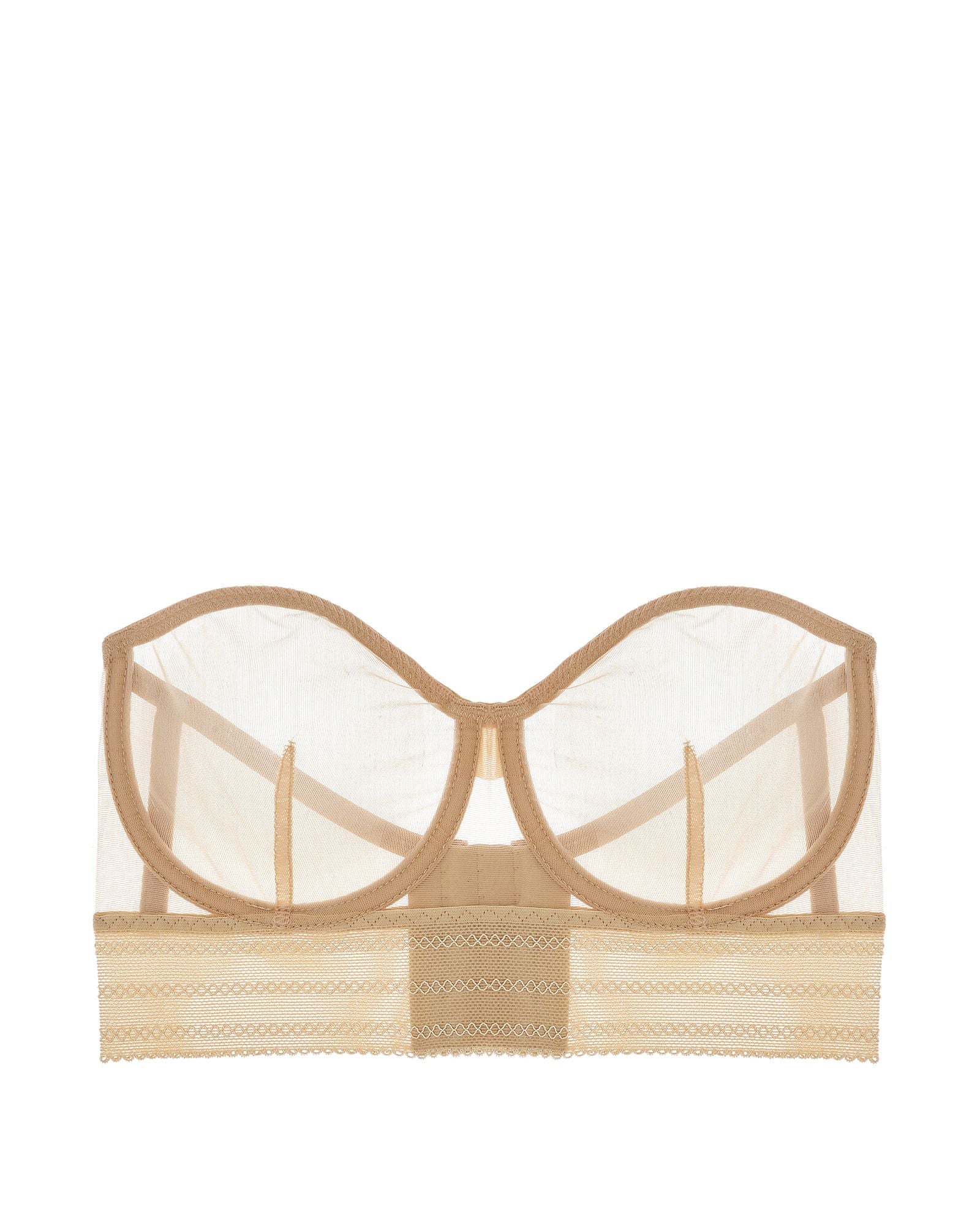 Else Bare Underwire Strapless Bra in brown