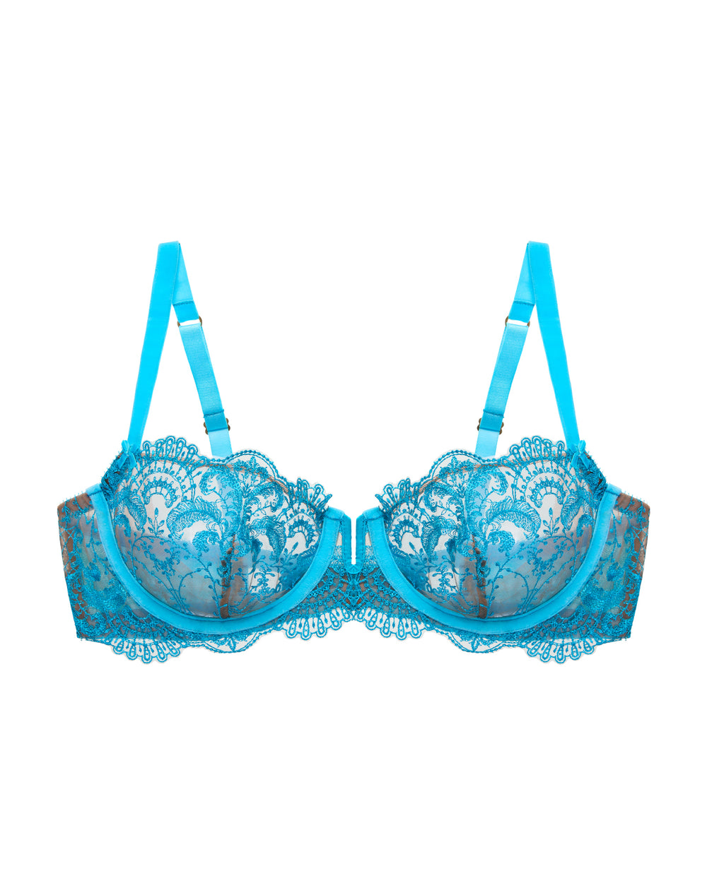 Dita Von Teese Nom De Plume Balconette Bra in blue