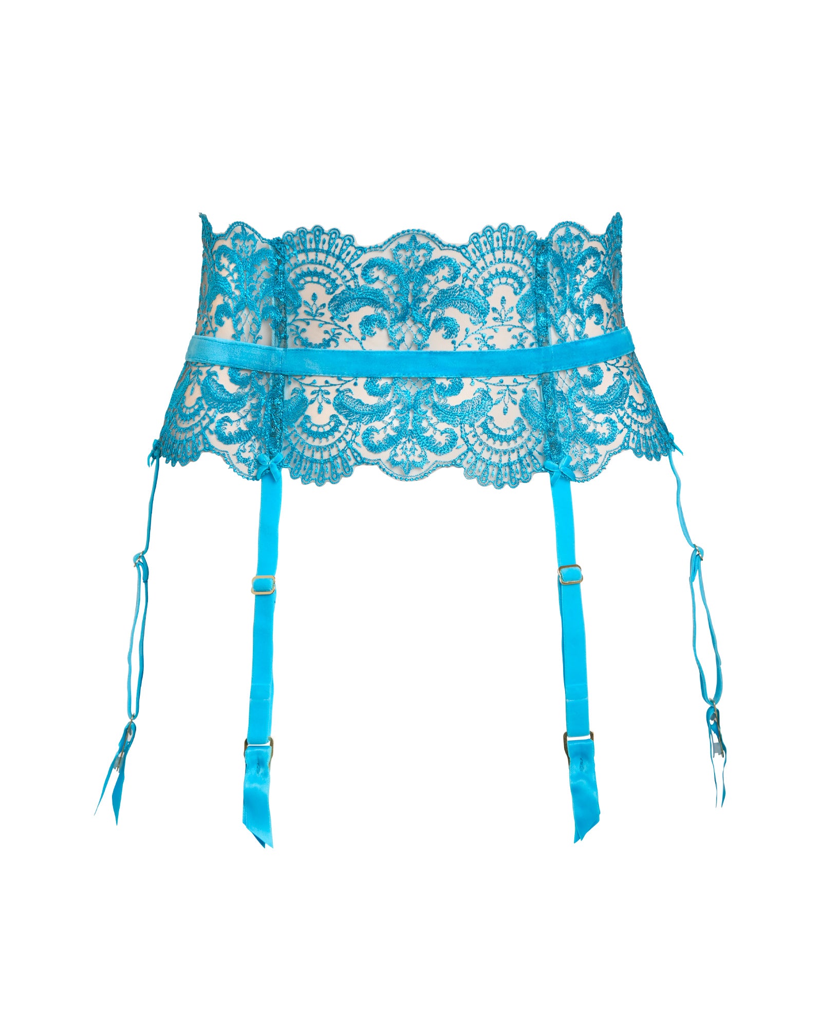 Dita Von Teese Nom De Plume Suspender in blue