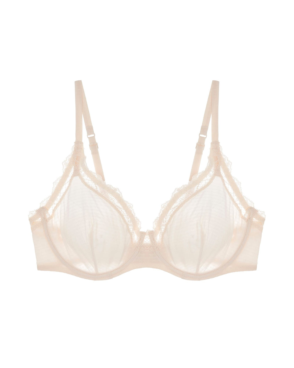 Simone Perele Candide Plunging Underwired Bra in pink