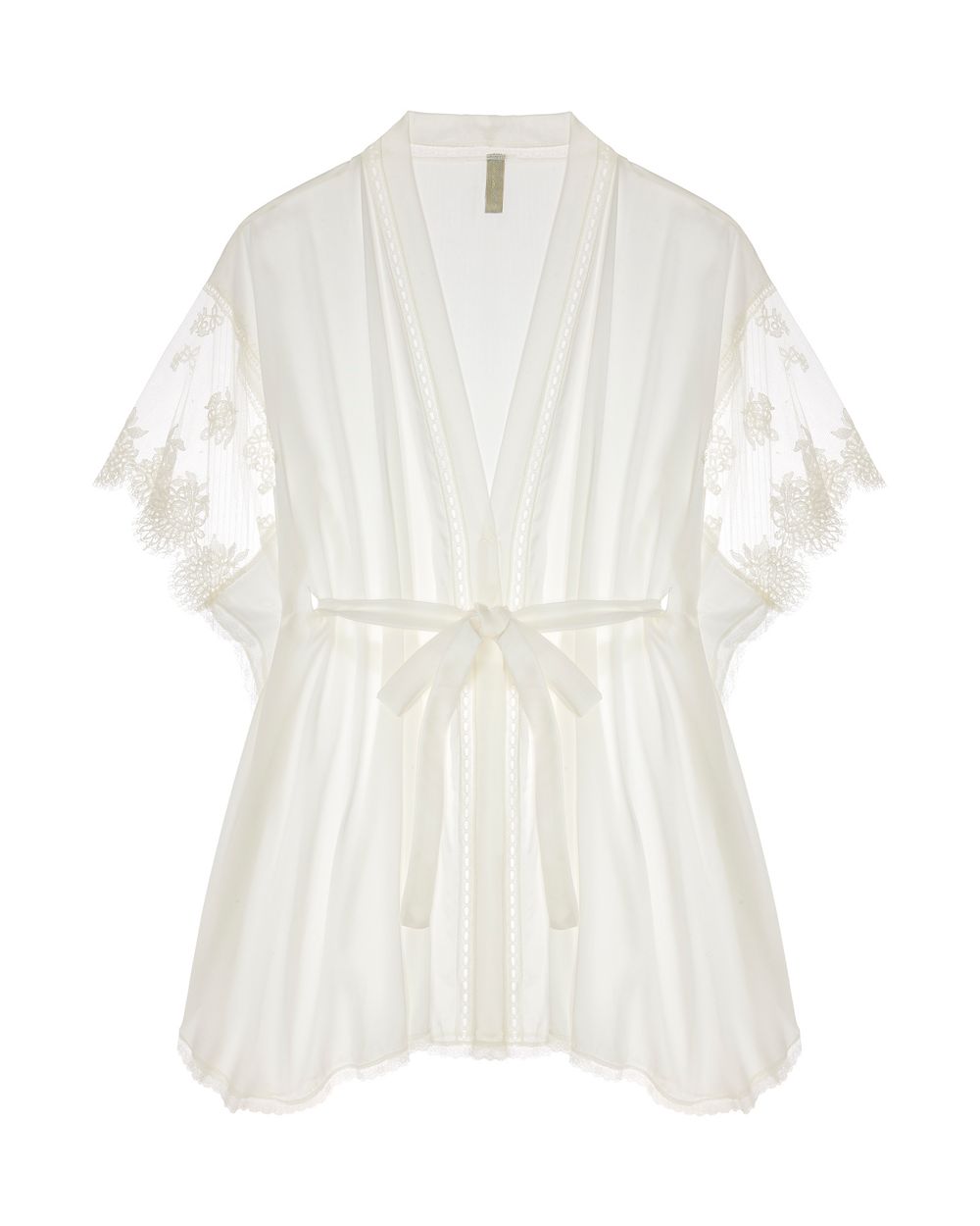 Shell Belle Room Service Kimono Robe in white