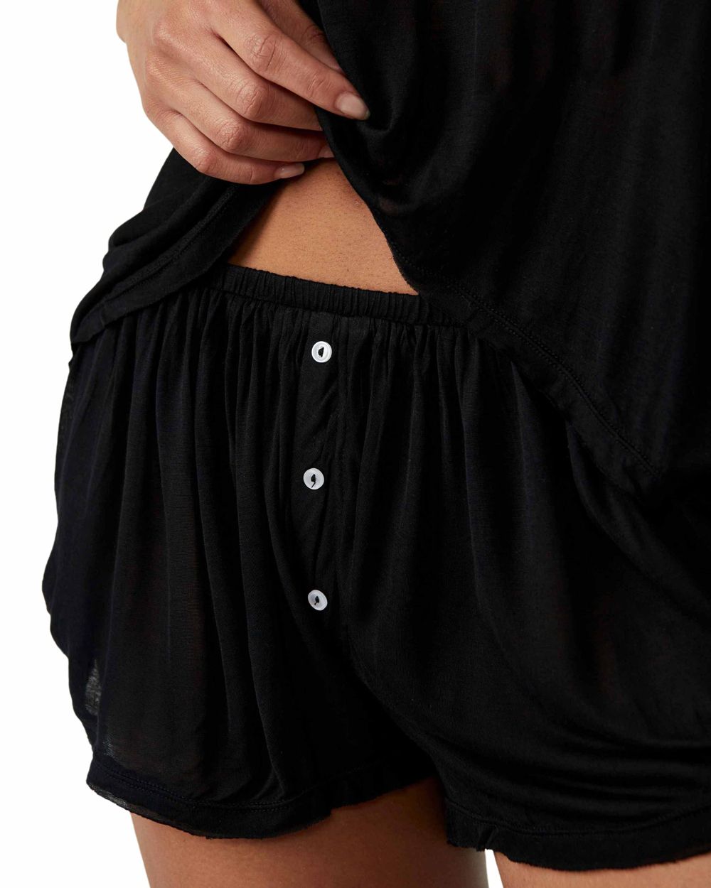 Free People Intimately FP Have To Have It Short Lounge Set in black