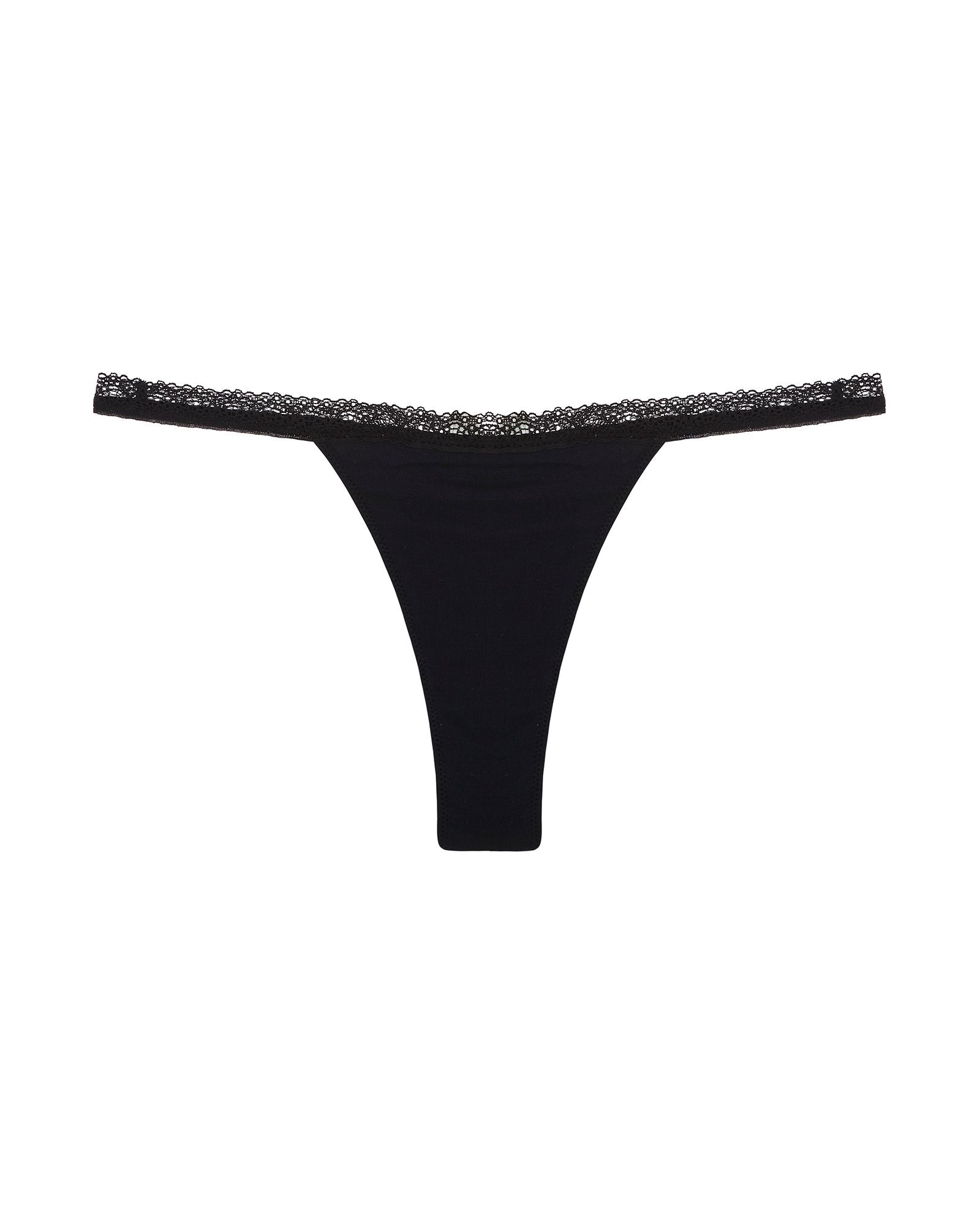 Free People Intimately FP Sustainable String Thong in black
