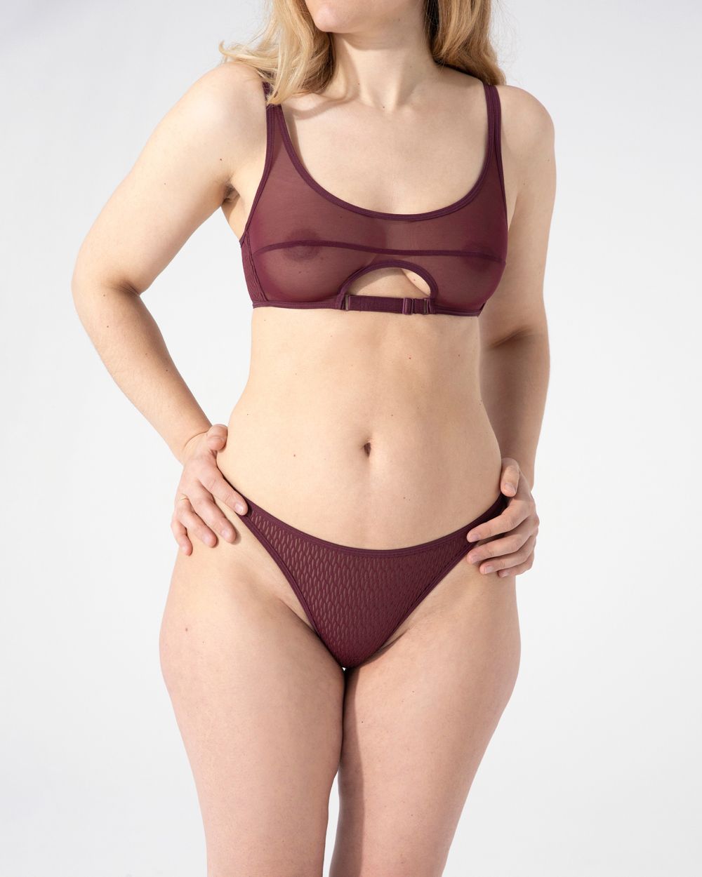 Opaak Tech Compose Ruby Soft Bra in red