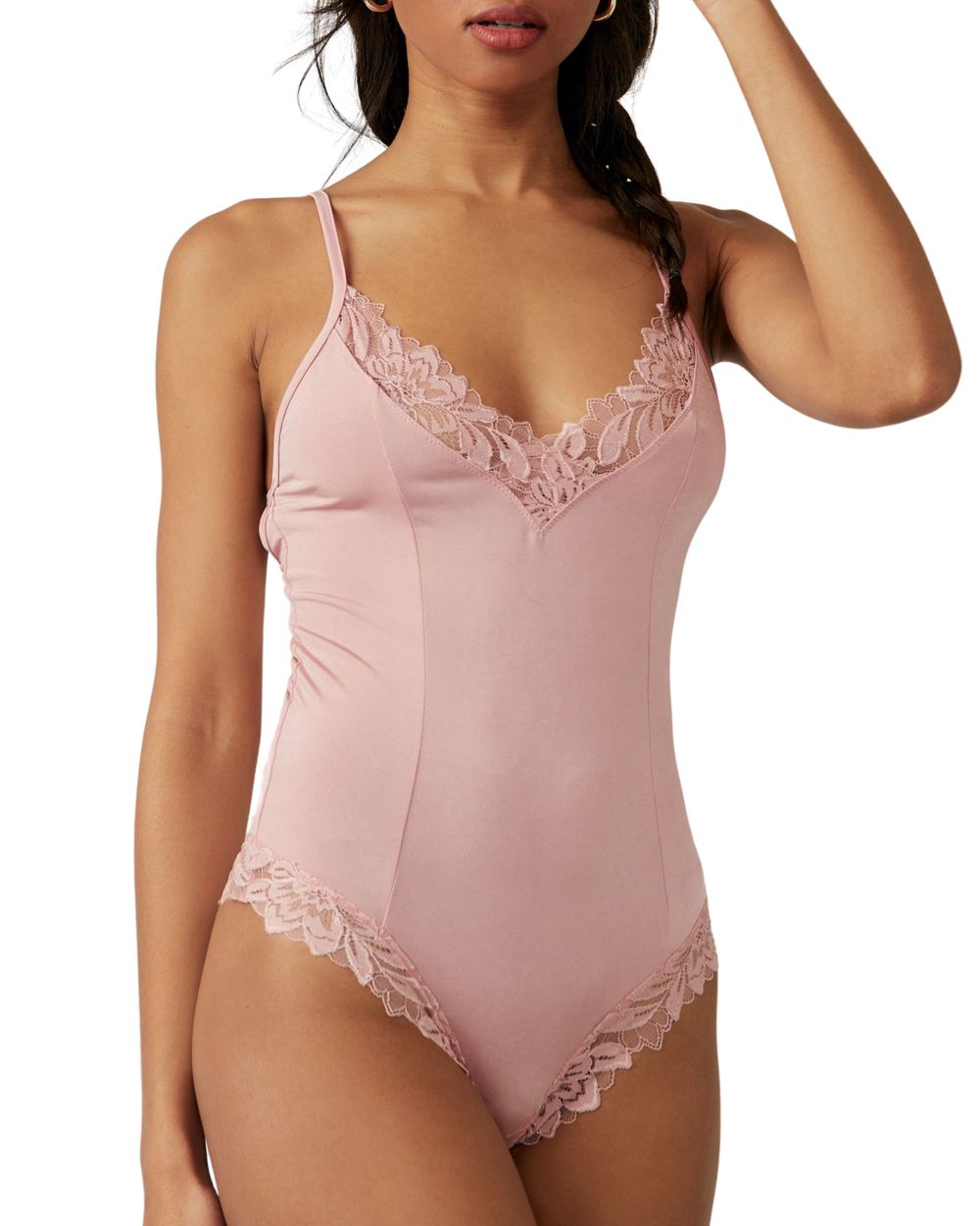 Free People Intimately FP Wild Bunch Bodysuit in pink