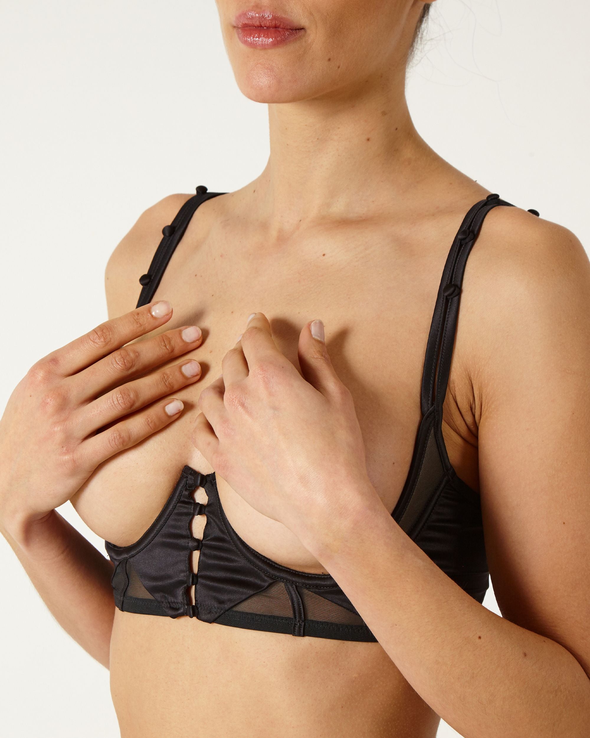 Atelier Amour Douce Insomnie Open Bustier in black