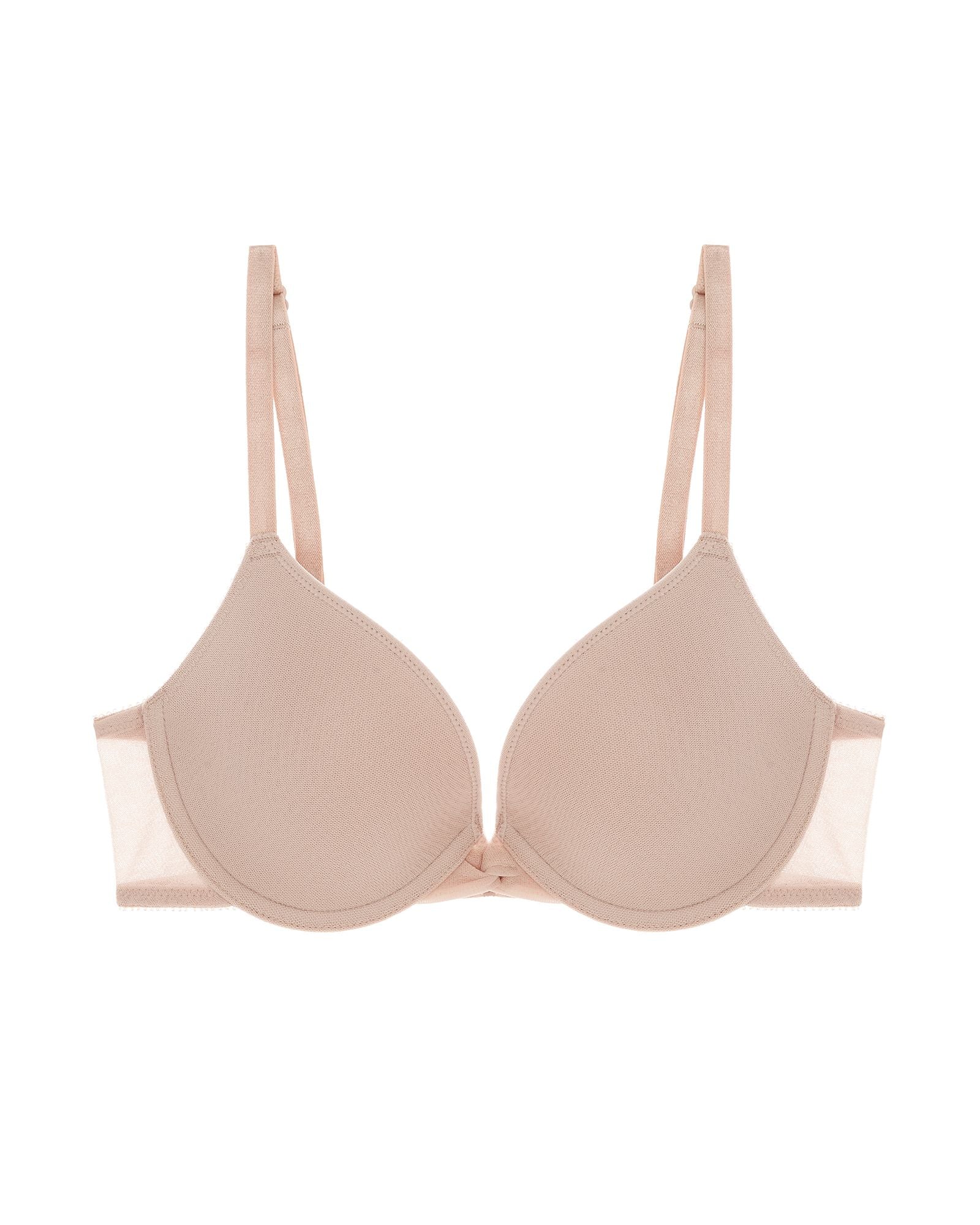 OnGossamer Bump It Up Pushup Bra in beige