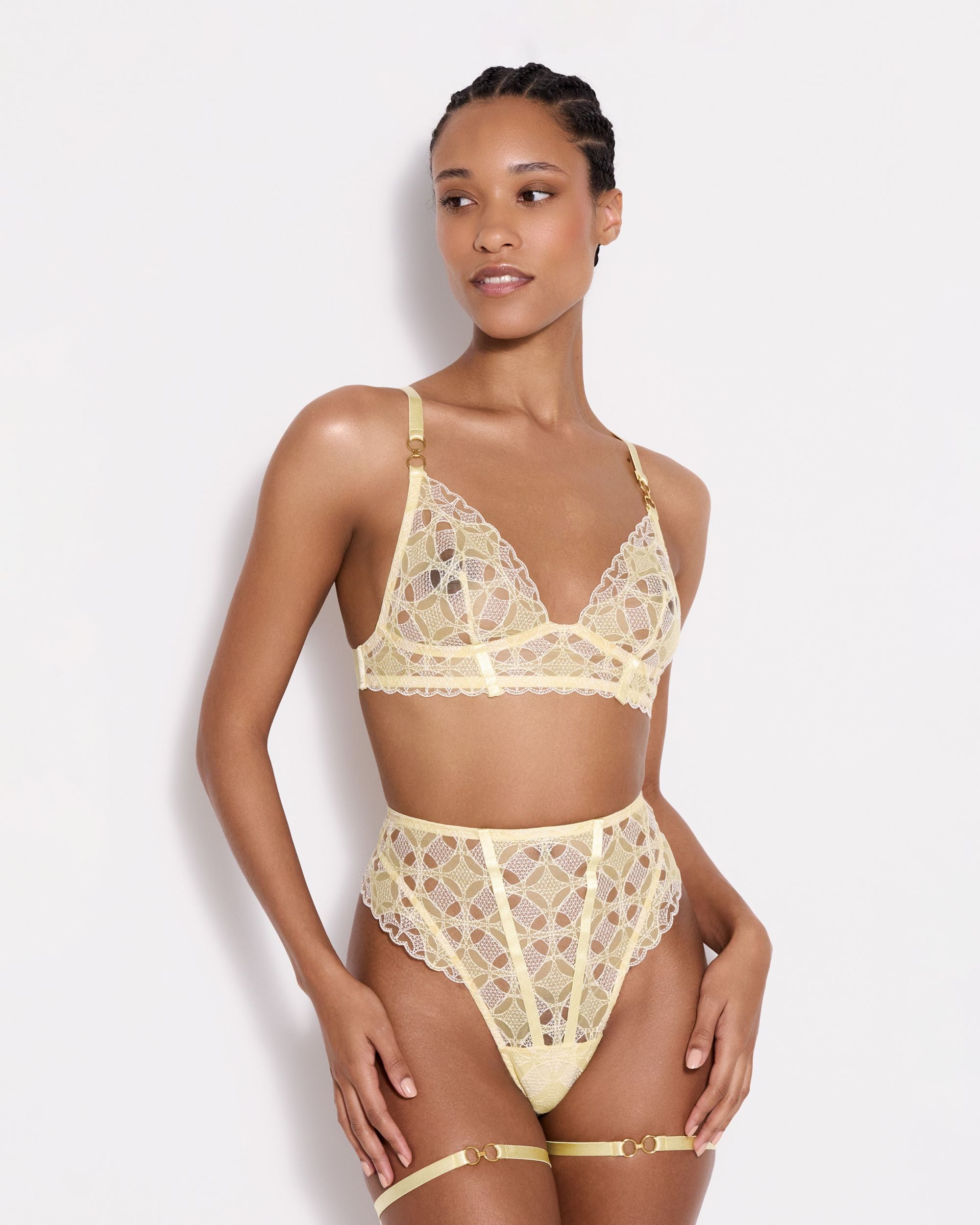 Bordelle Alta Soft Cup Bra in yellow