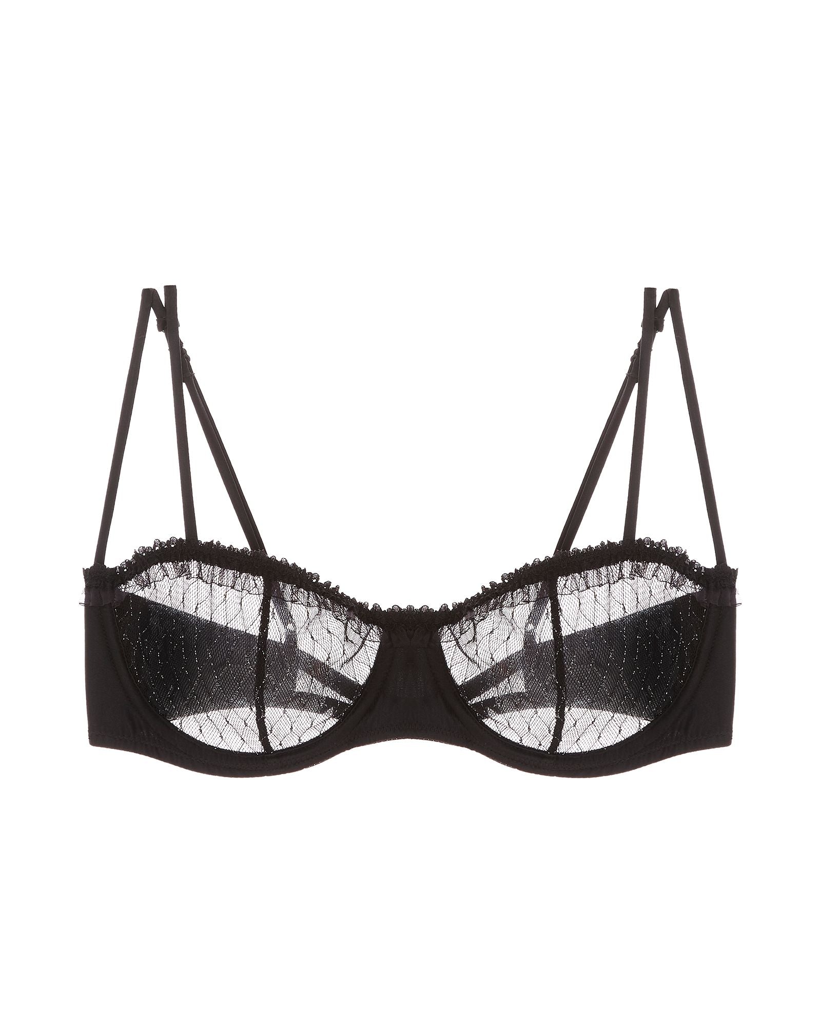 Kiki de Montparnasse Les Follies Balconette Bra in black