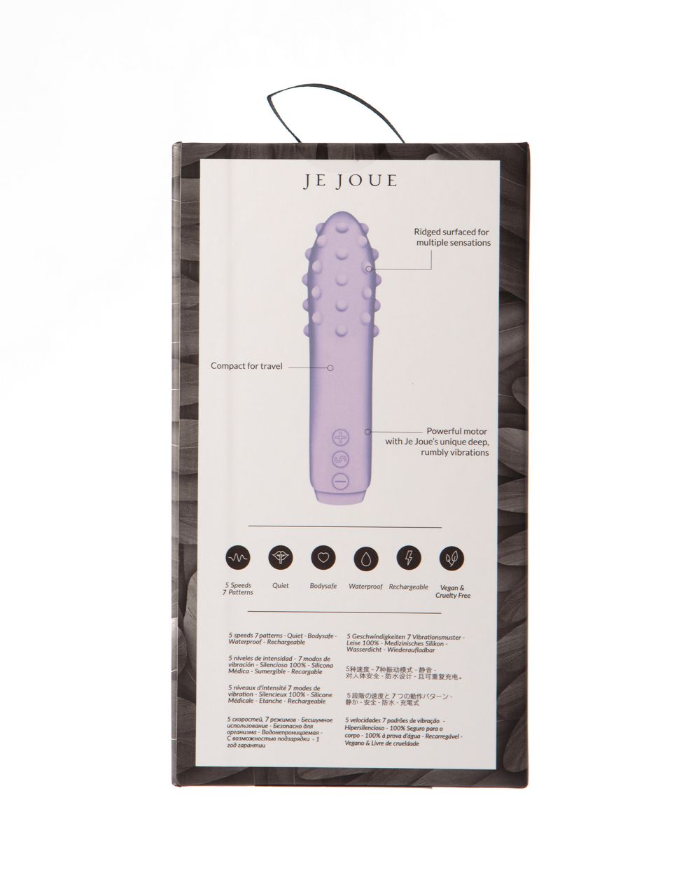 Je Joue Duet Multi-Surfaced Bullet Vibrator in purple