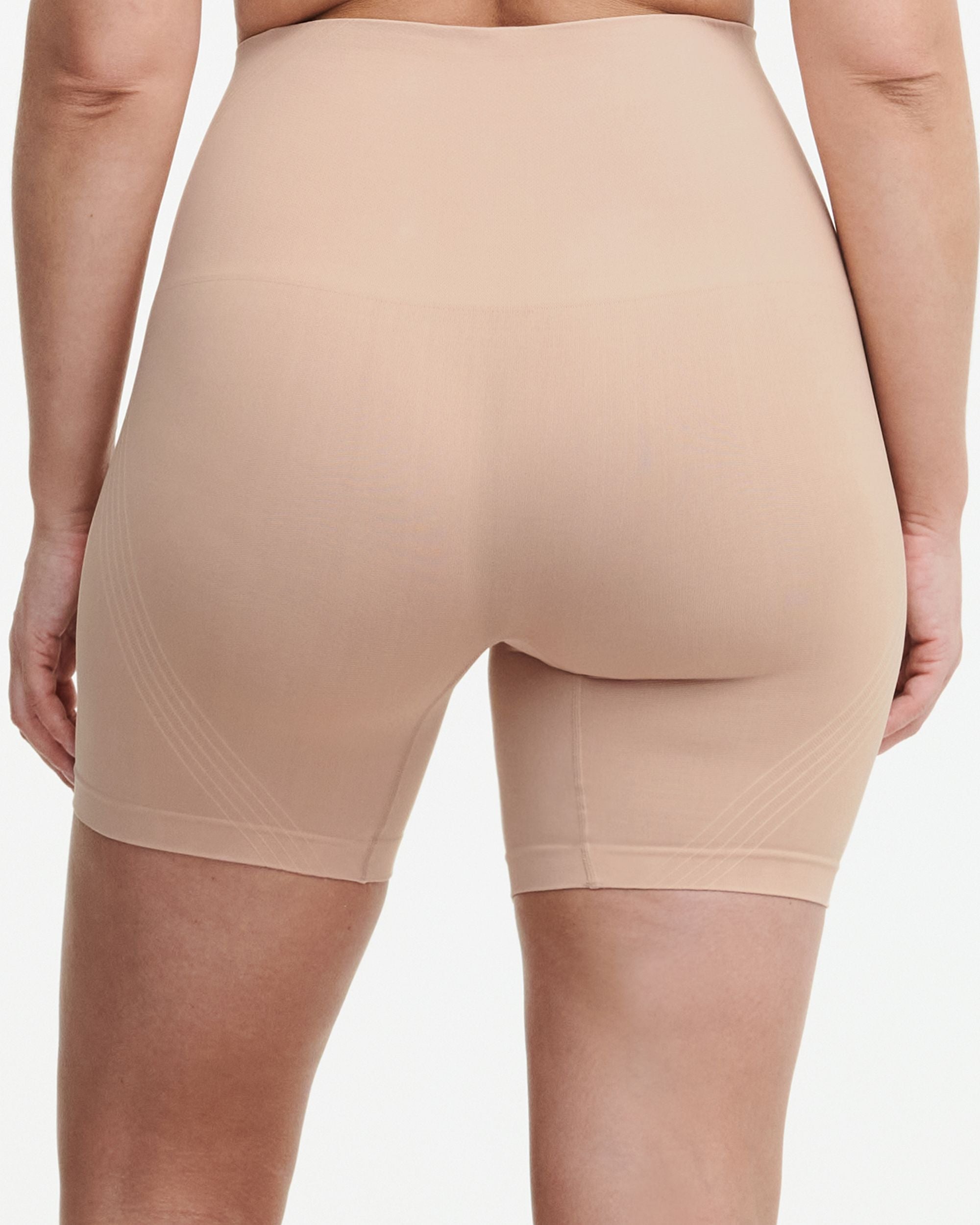 Chantelle Smooth Comfort Shaping Mid Thigh Short in beige