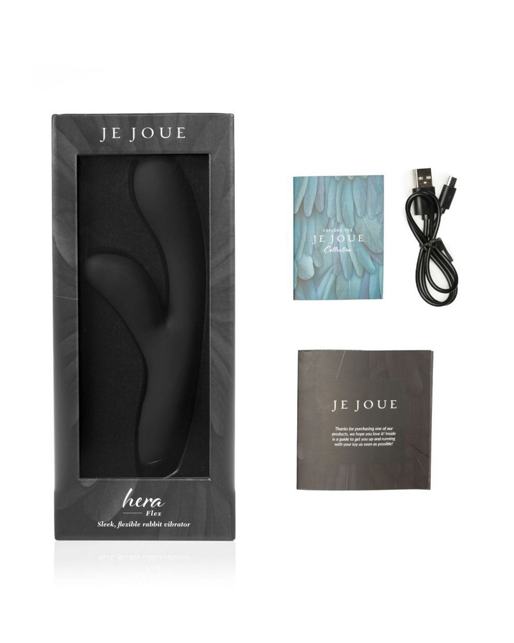 Je Joue Hera Flex Rabbit Vibrator in black