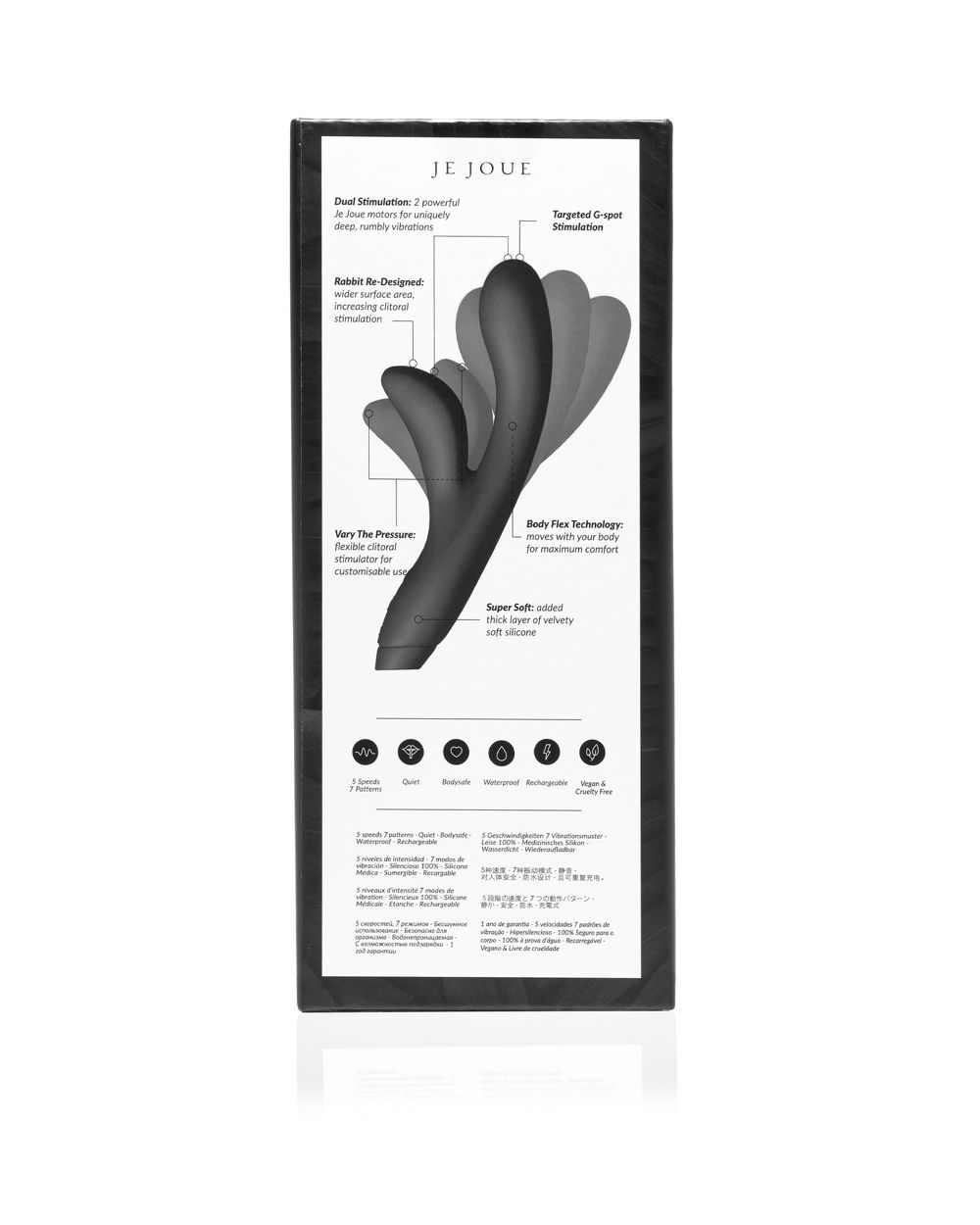 Je Joue Hera Flex Rabbit Vibrator in black