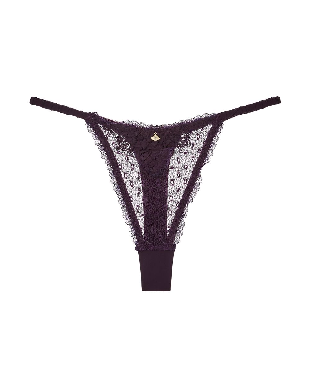 Shell Belle Nelly Thong in purple