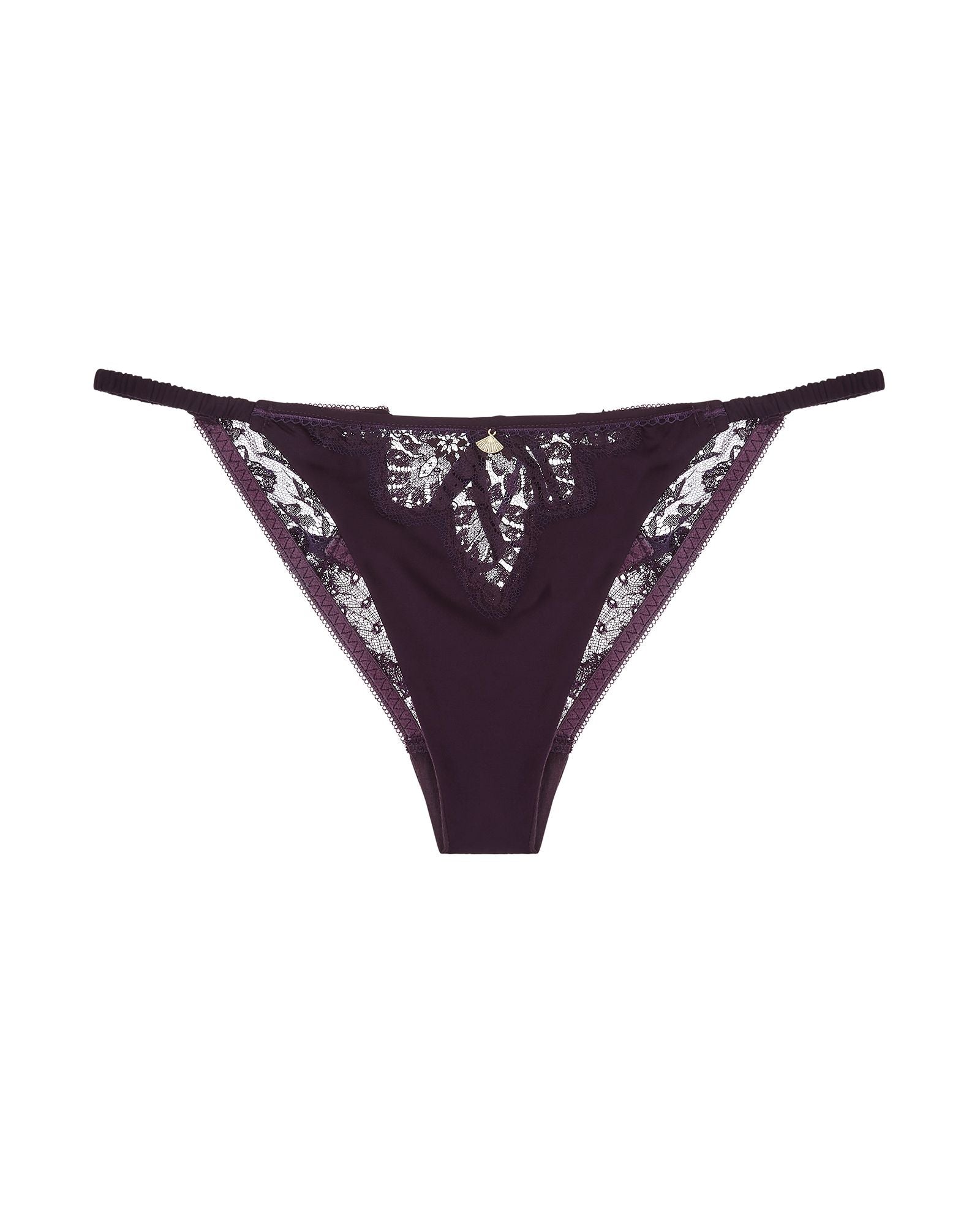 Shell Belle Nancy Boudoir Brief in purple