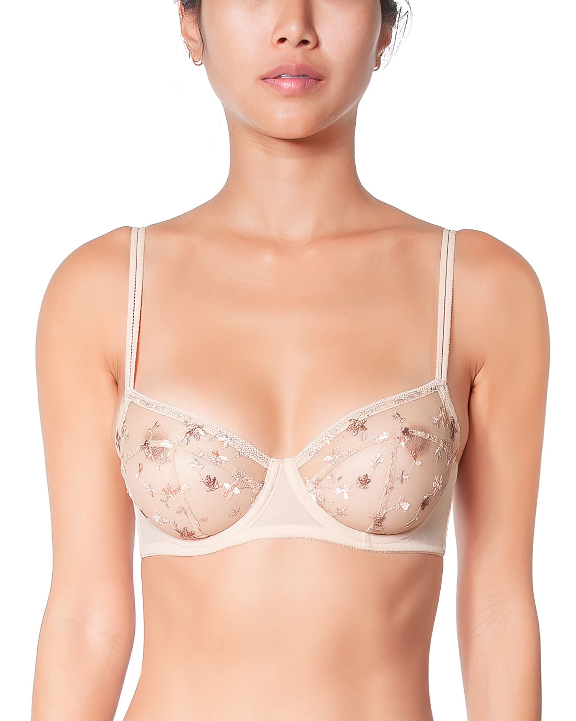 Huit Reveuse Underwire Bra in beige