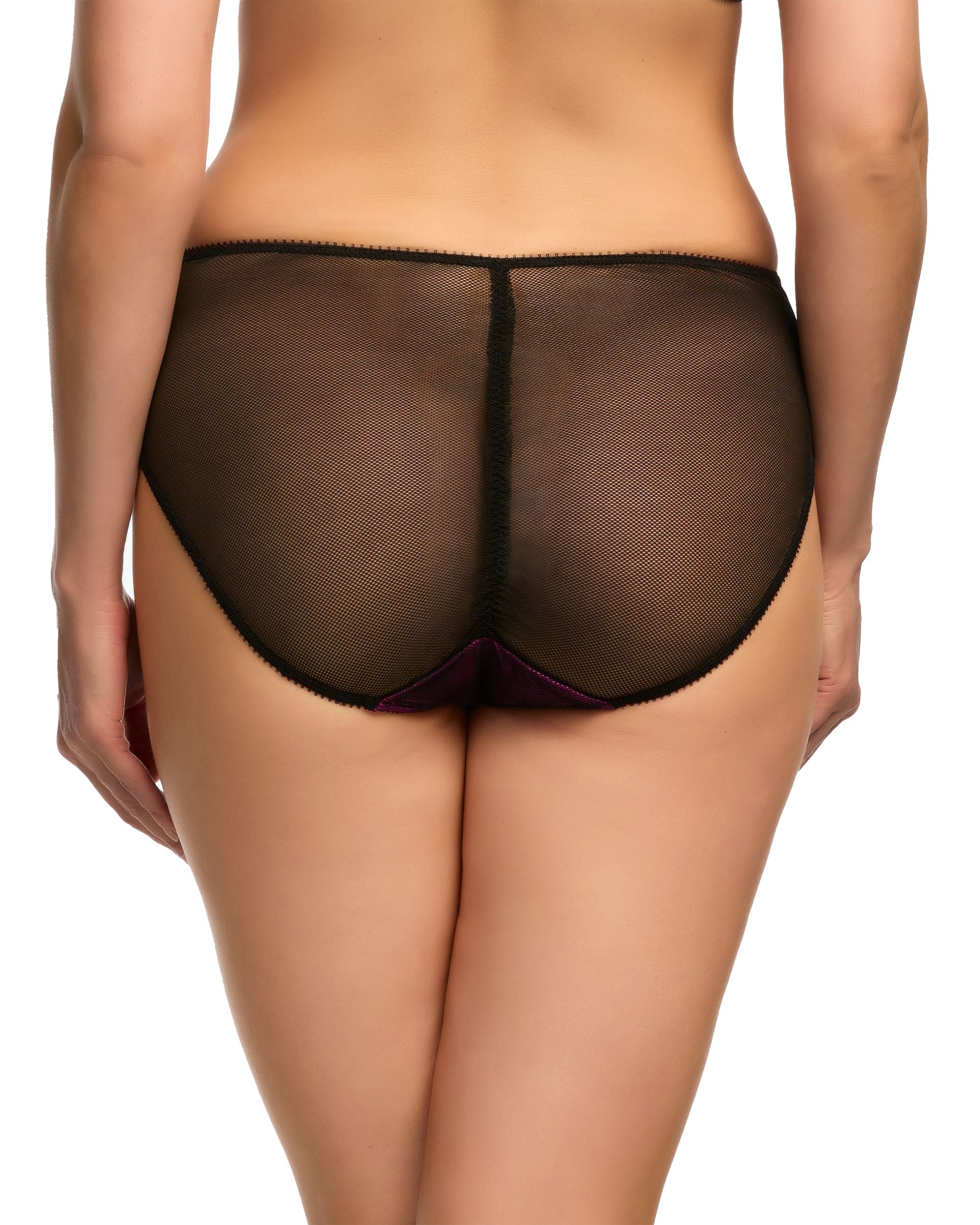 Dita Von Teese Victresse Hi Cut Brief in black