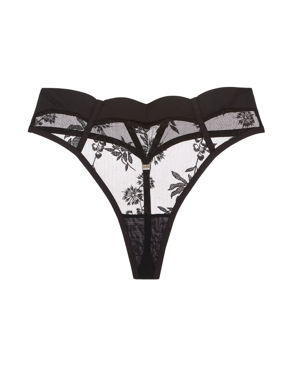 Bluebella Cassandra High-waist Thong in black
