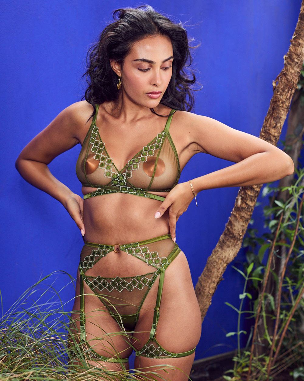 Studio Pia Mounia Suspender in green