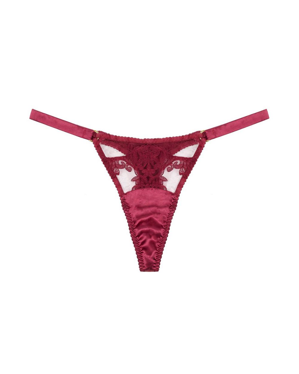 Fleur of England Gisele Strap Thong in red