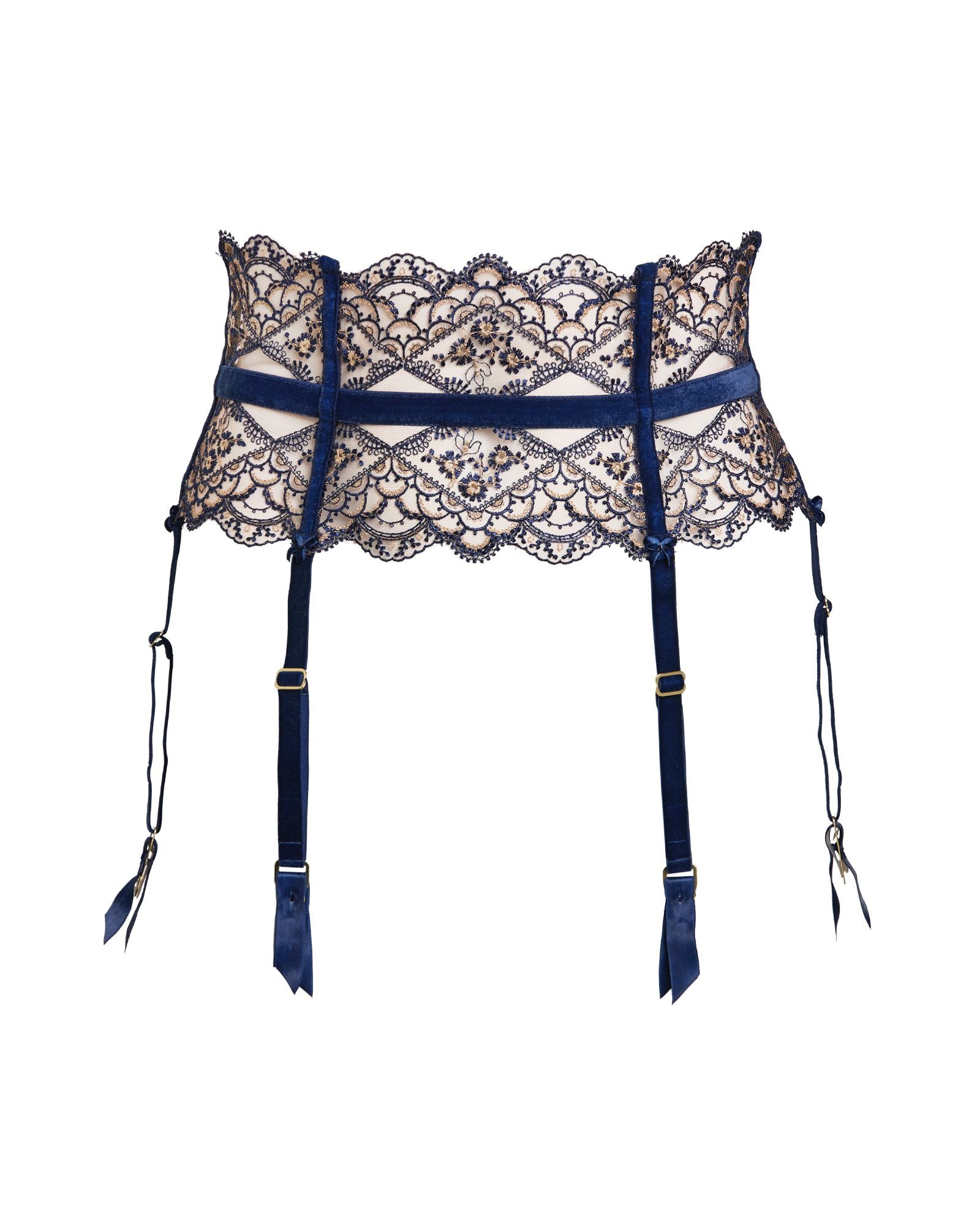 Dita Von Teese Yvonne Suspender in blue