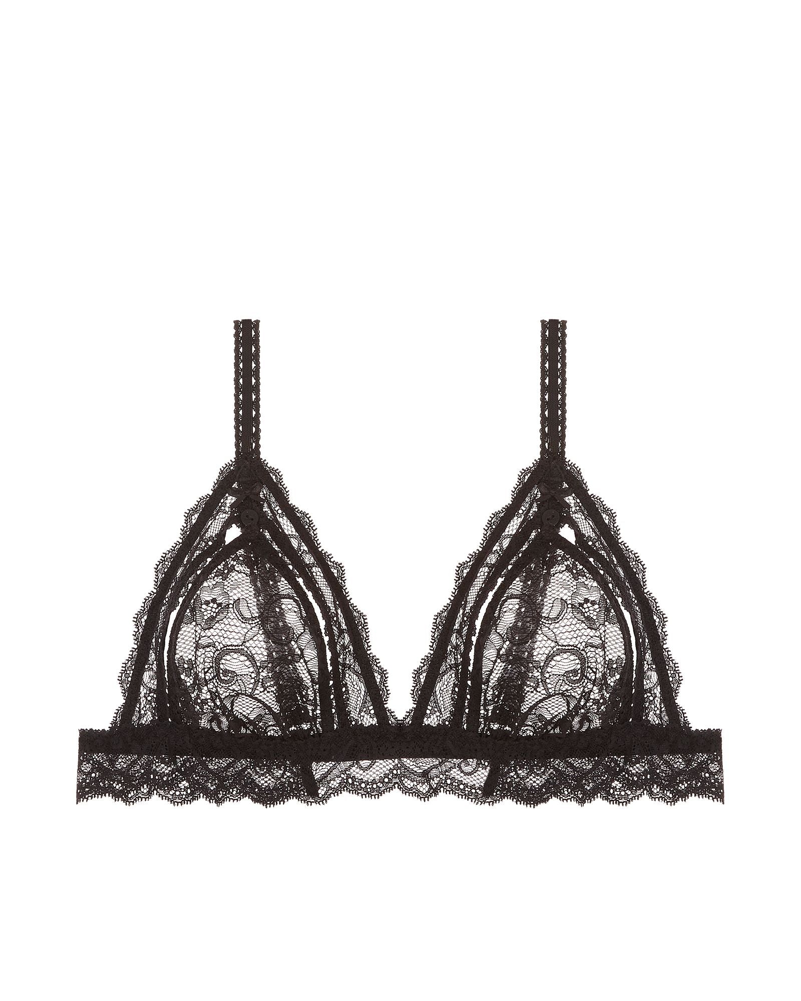 Aubade Boite A Desir Open Up Triangle Bralette in black