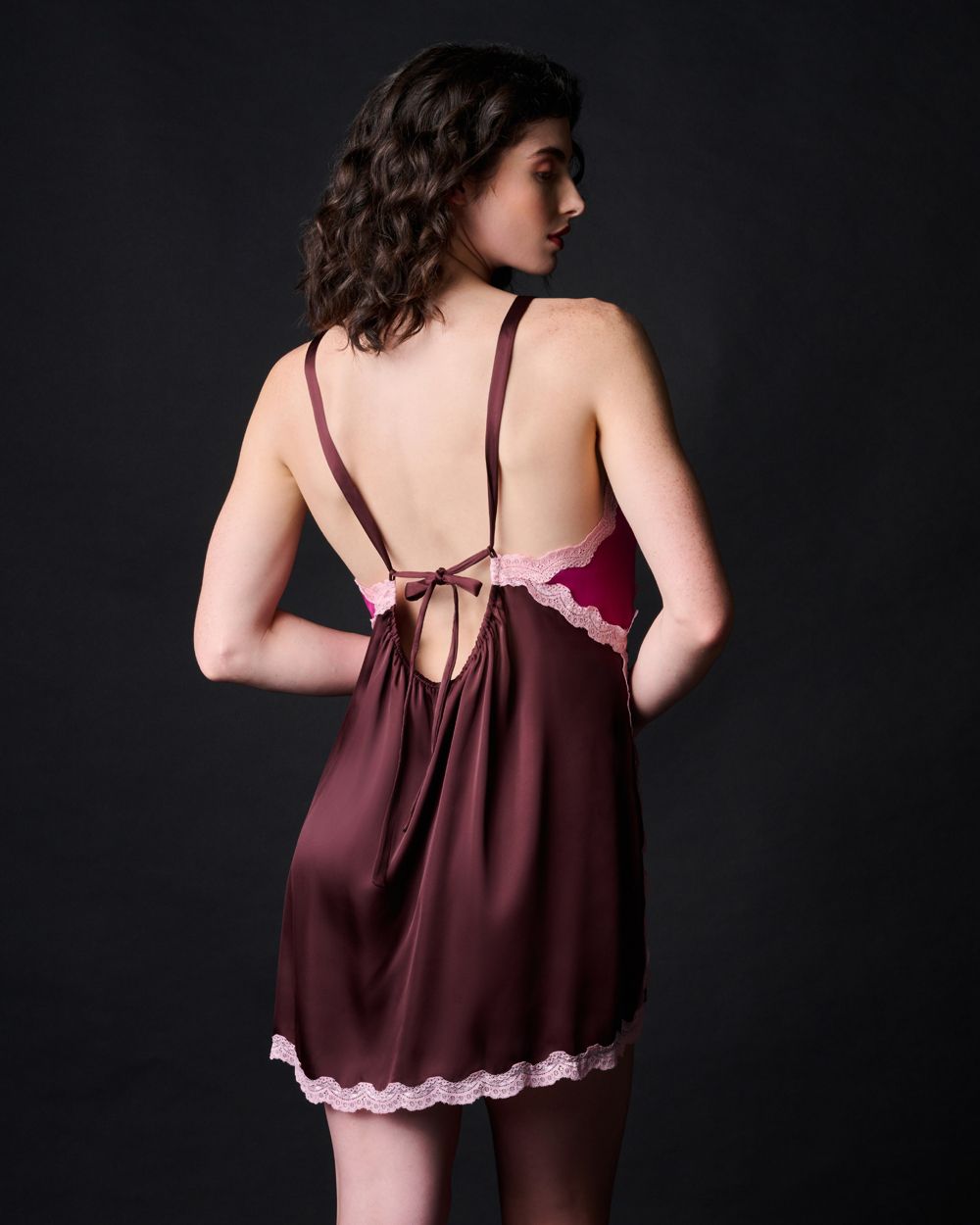 Free People Intimately FP Exclusive On the Rise Mini Slip in brown