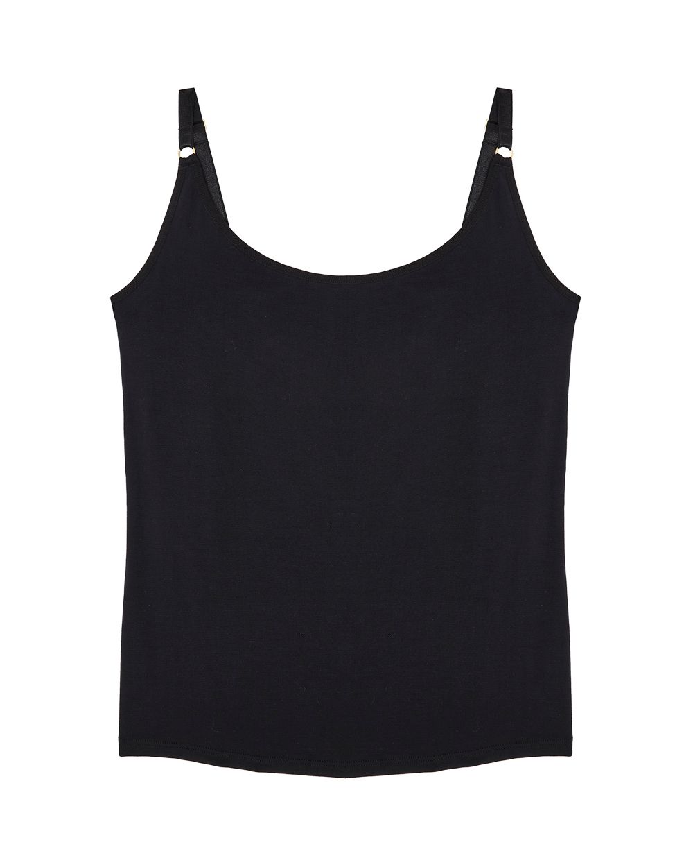 AnaOno Cecile Pocketed Modal Shelf Bra Cami in black