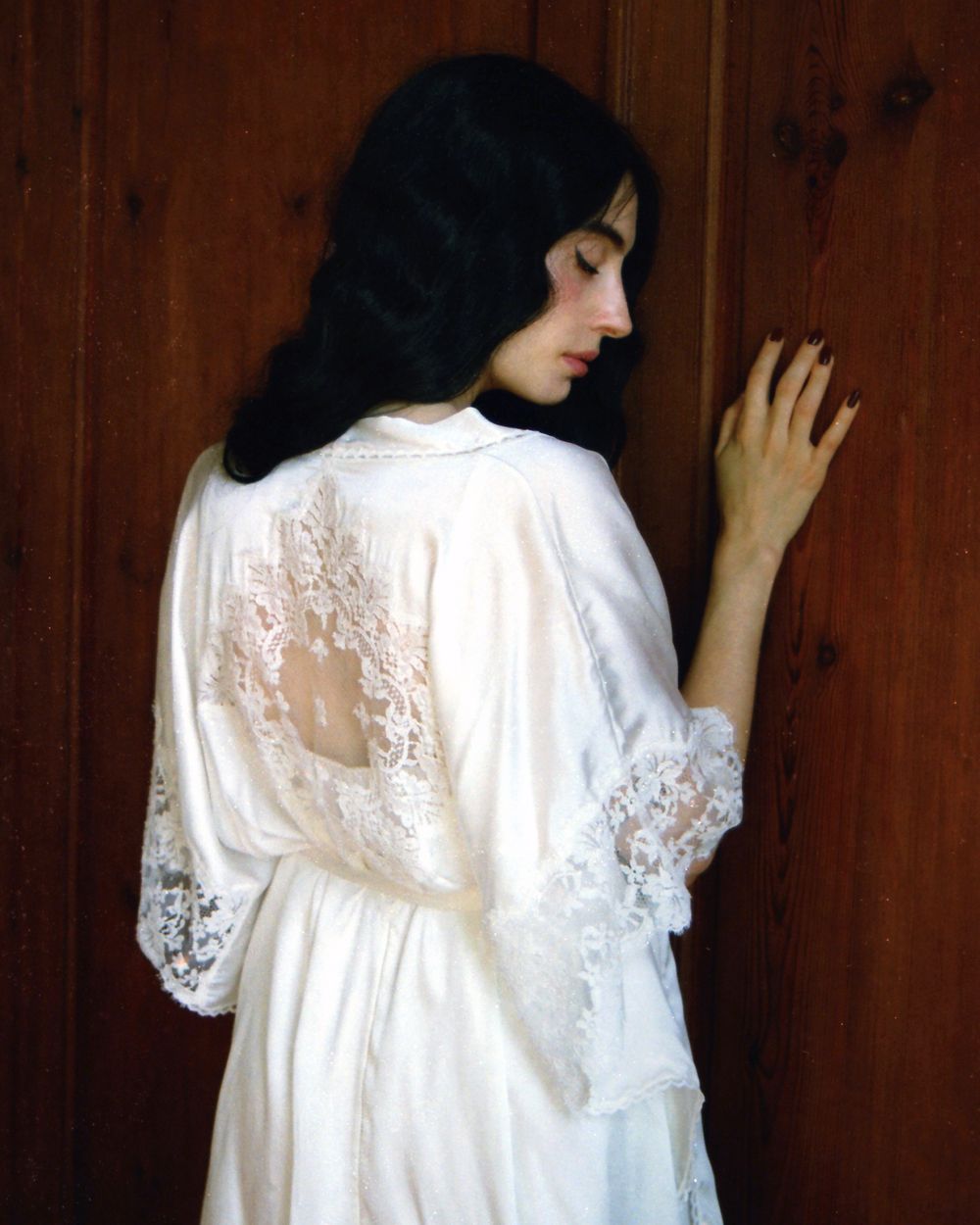 Shell Belle Florence Kimono in white