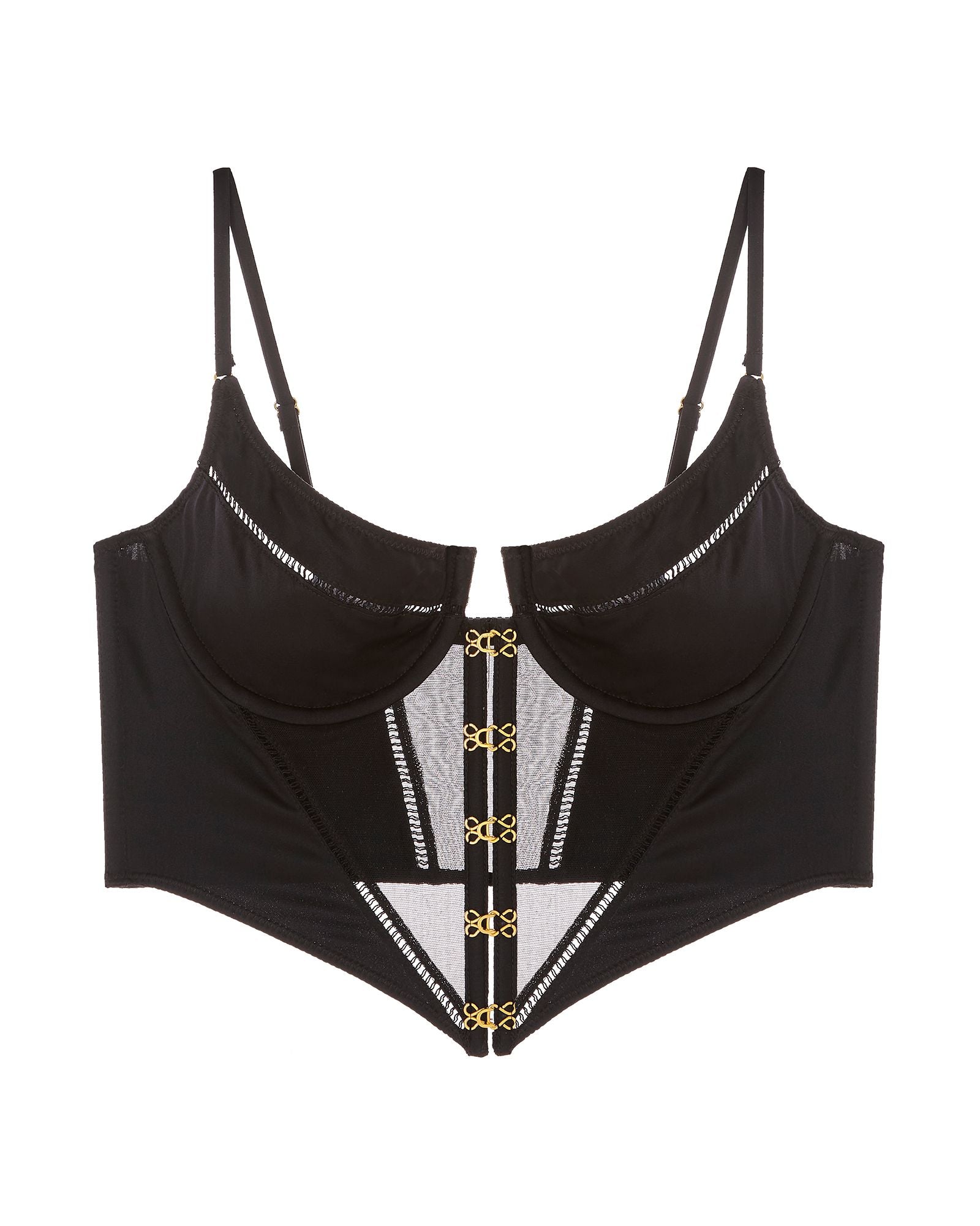 Kiki de Montparnasse Temptress Bustier in black