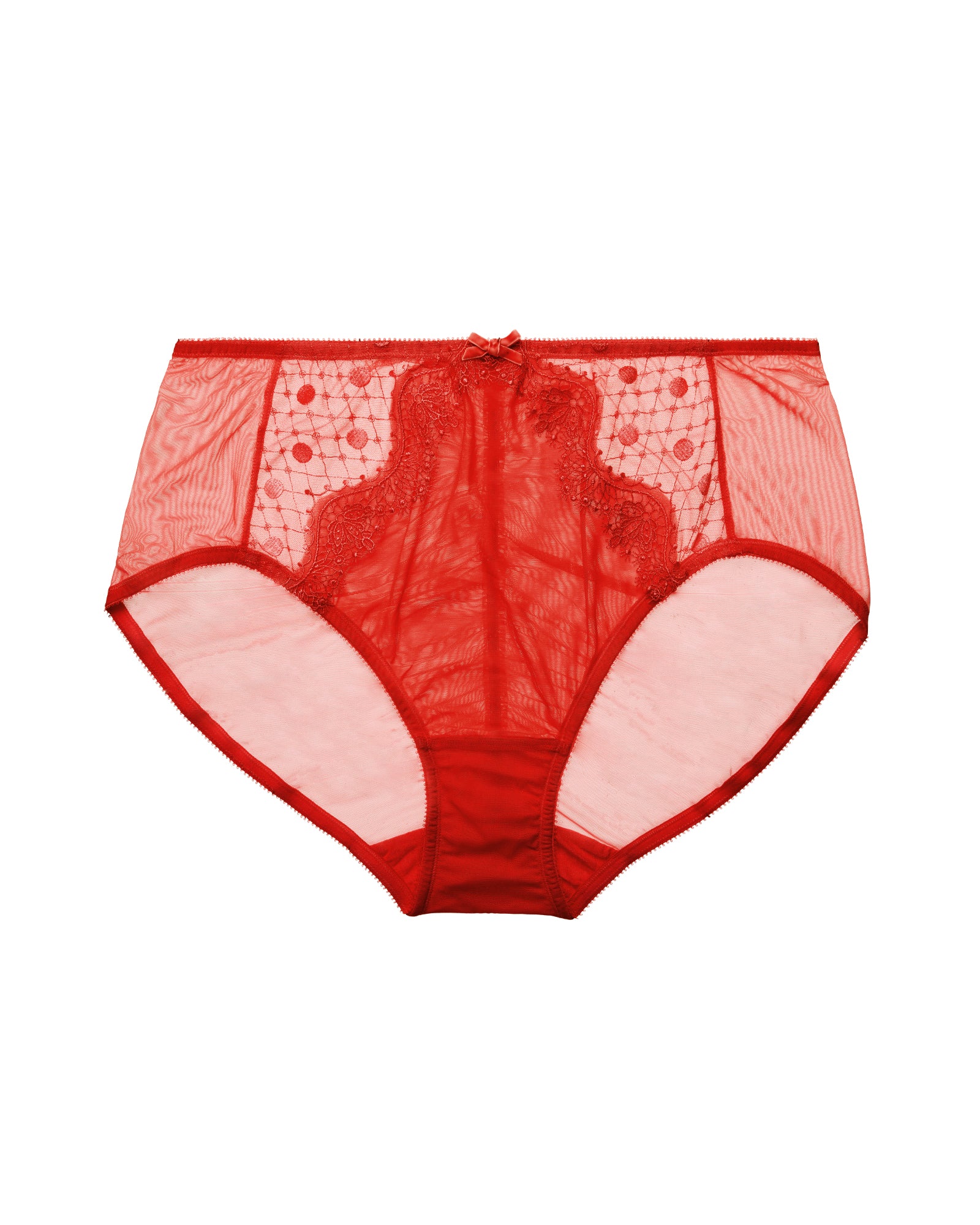 Dita Von Teese Vedette High Waist Brief in red