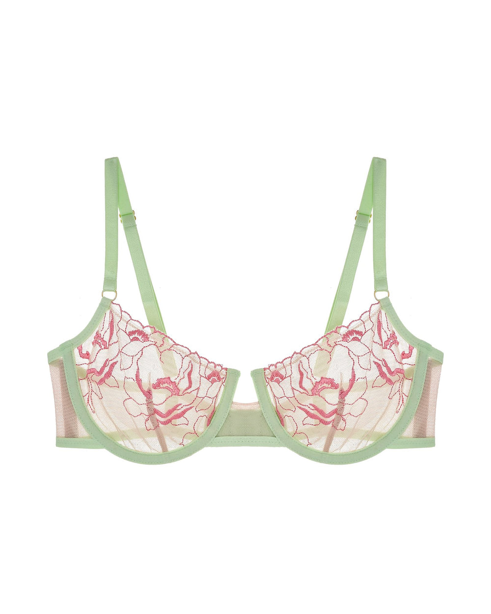 Dora Larsen Lucille Scallop Underwire Bra in beige