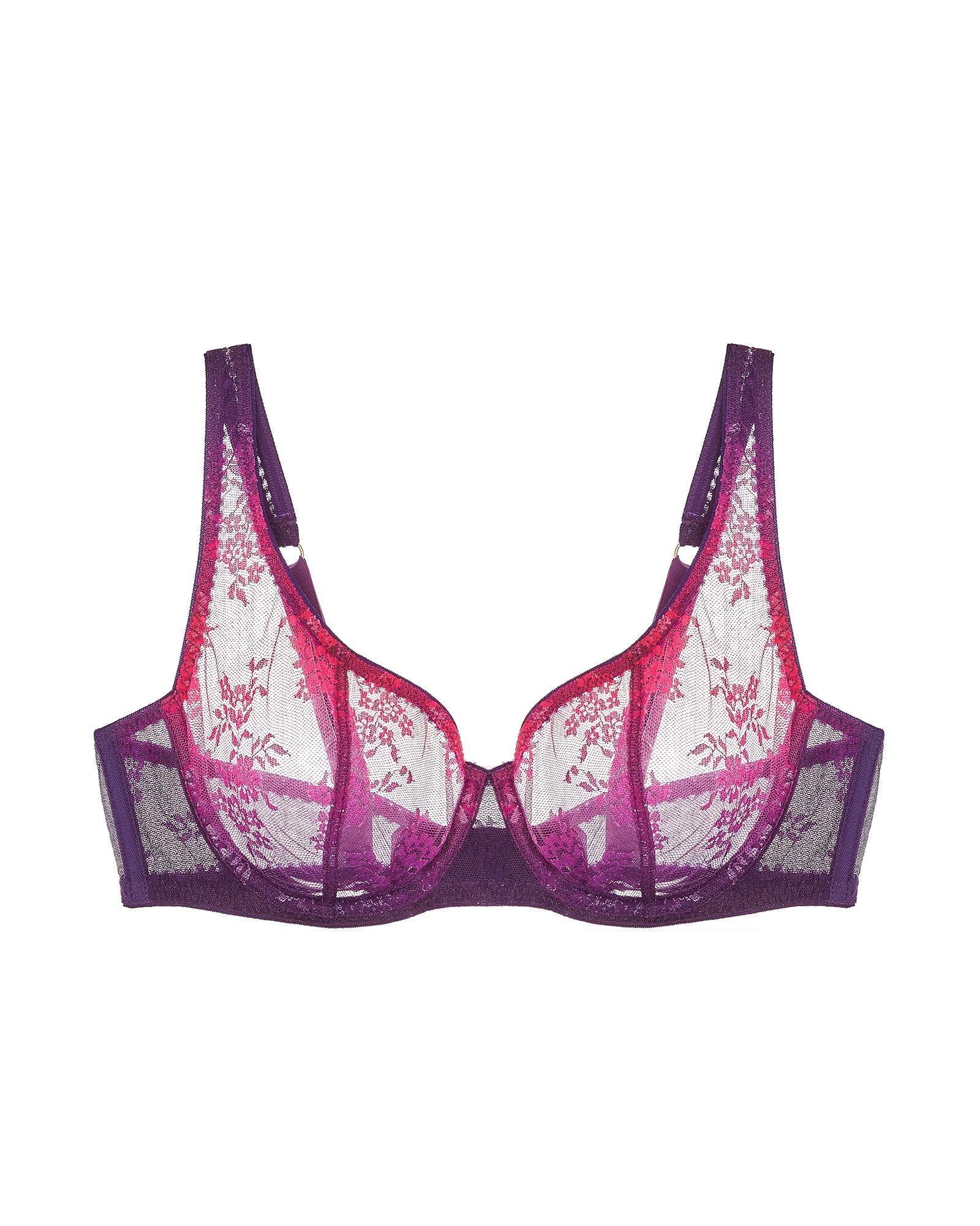 Journelle Romy Ombre Demi Bra in purple