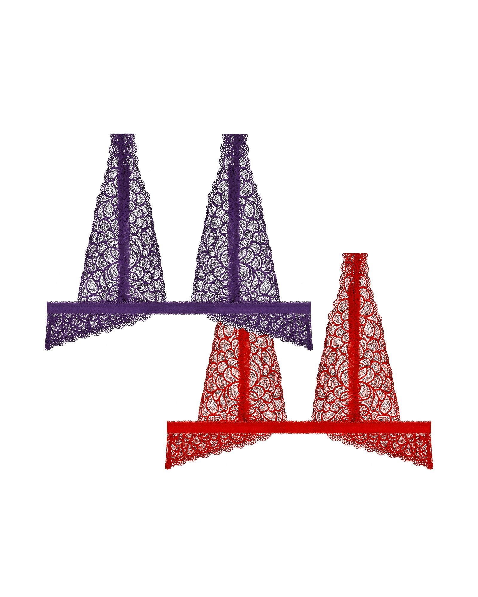 Journelle Karina Wireless Bra 2 Pack in purple