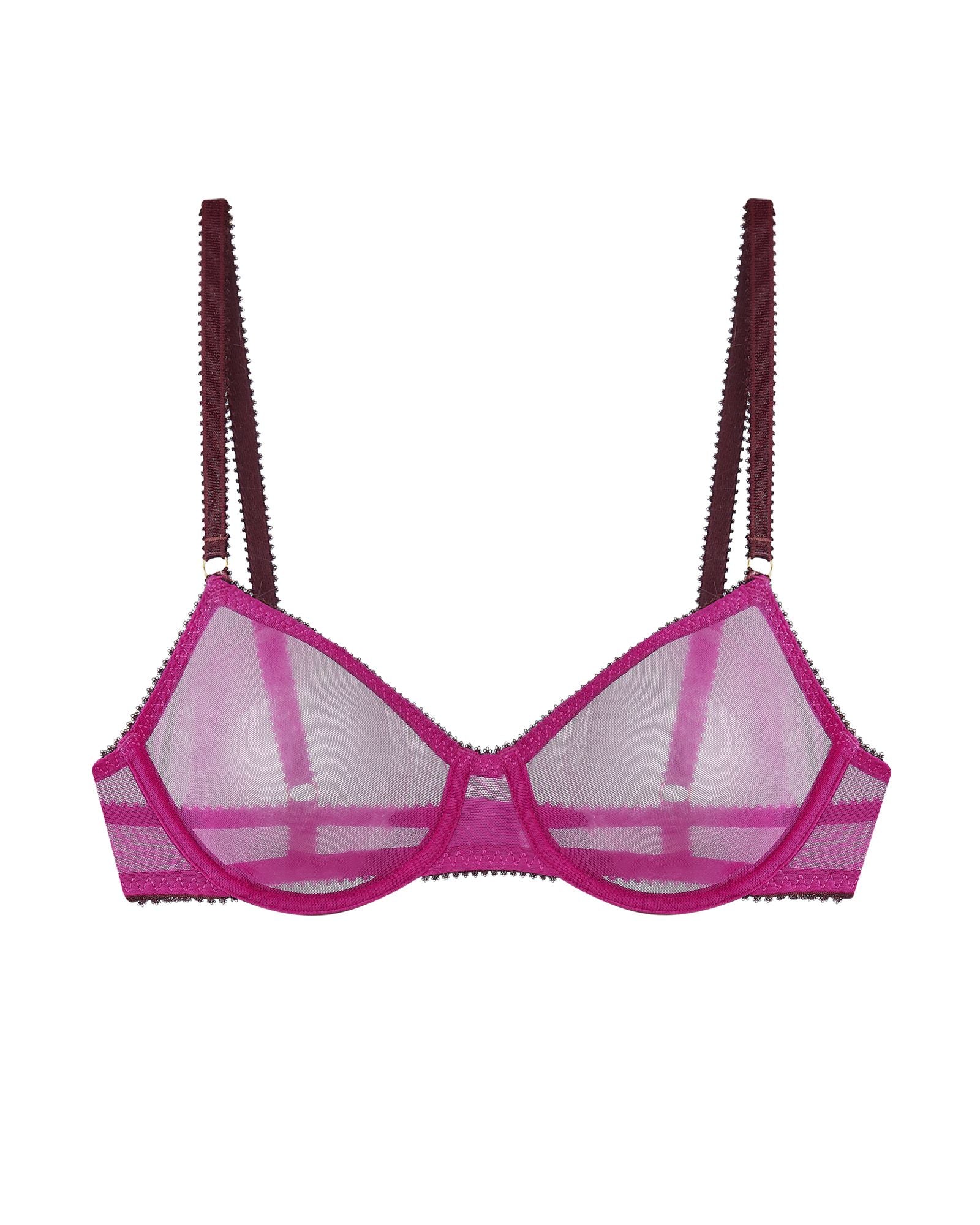Dora Larsen Edith Clean Tulle Underwire Bra in pink