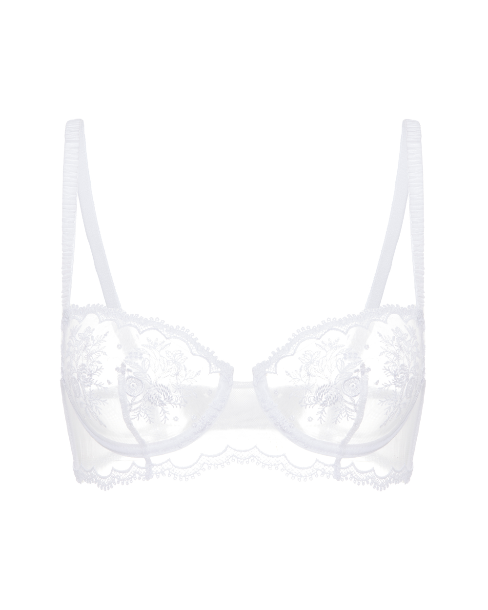 Simone Perele Intrigue Half Cup Bra in white