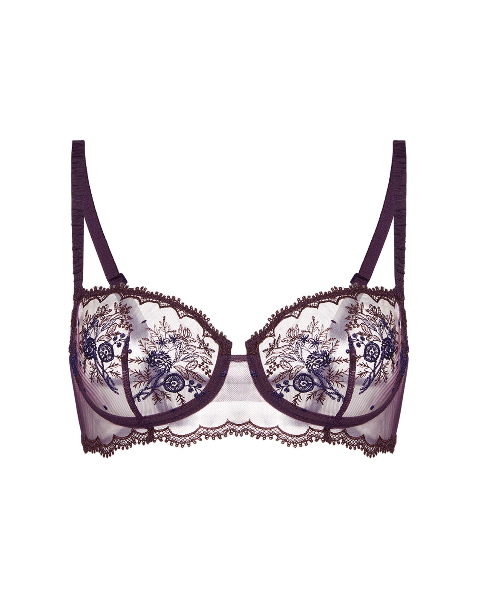 Simone Perele Intrigue Half Cup Bra in purple