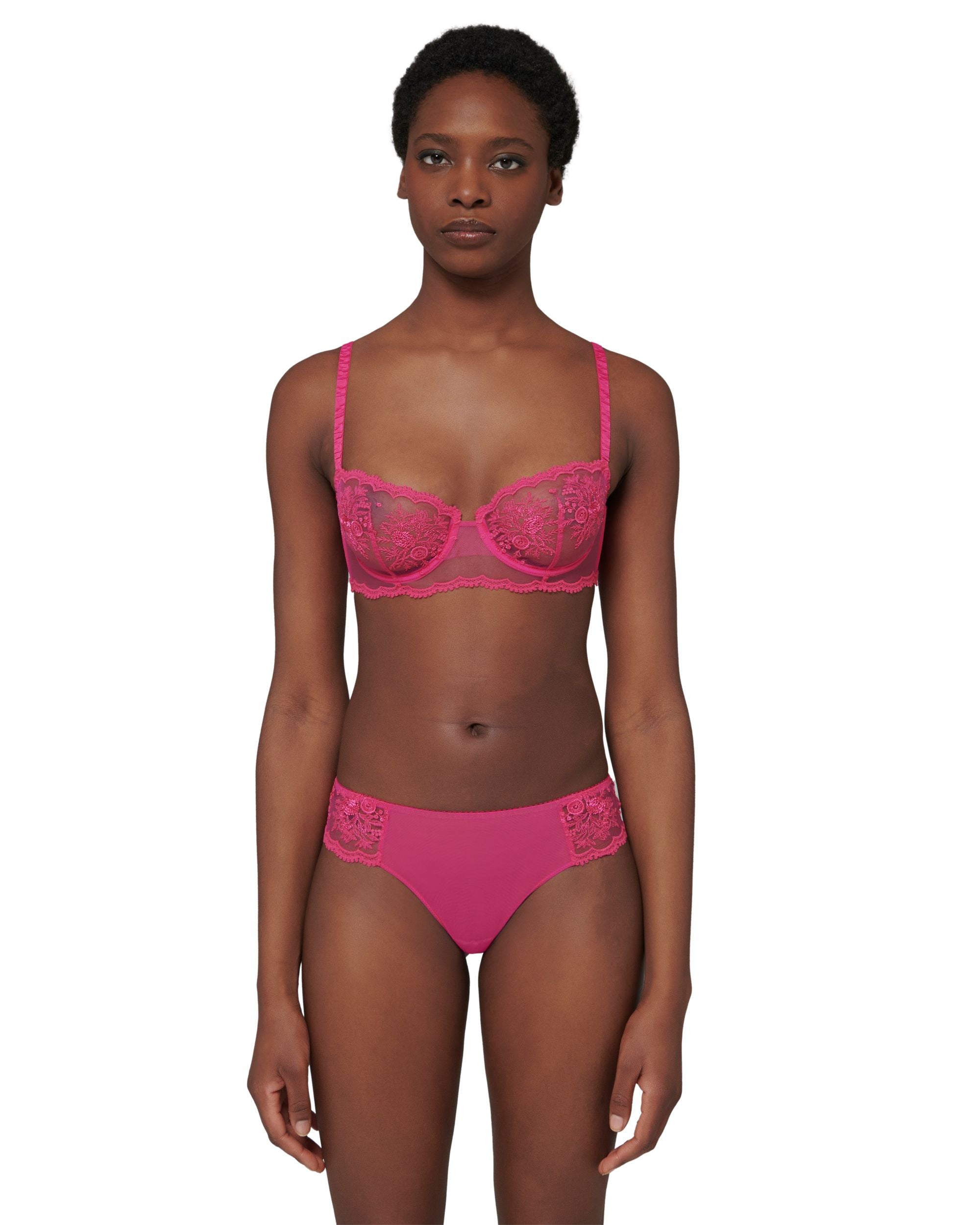 Simone Perele Intrigue Half Cup Bra in pink