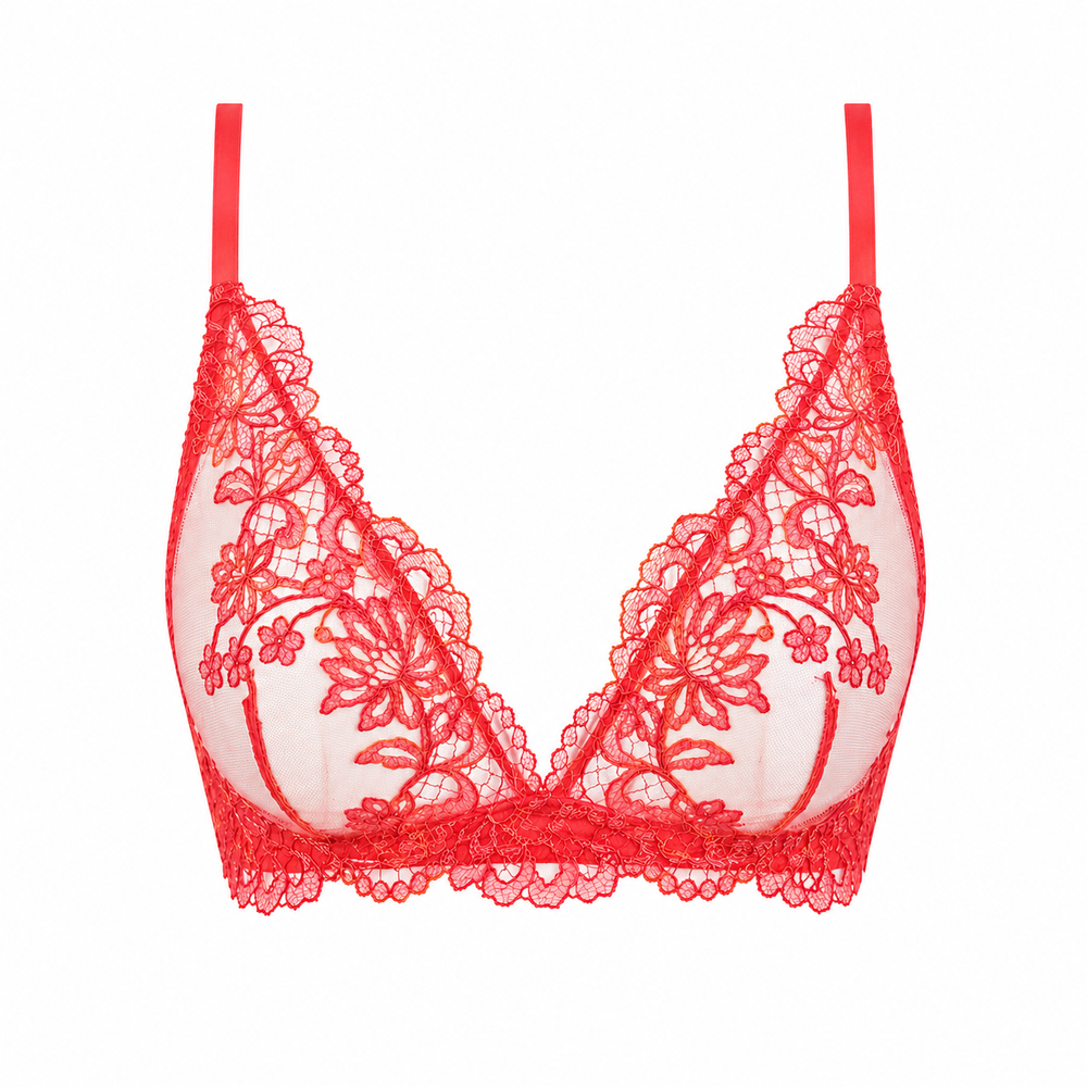 Prestige Bonbon Rose Bralette in pink | huit-lingerie