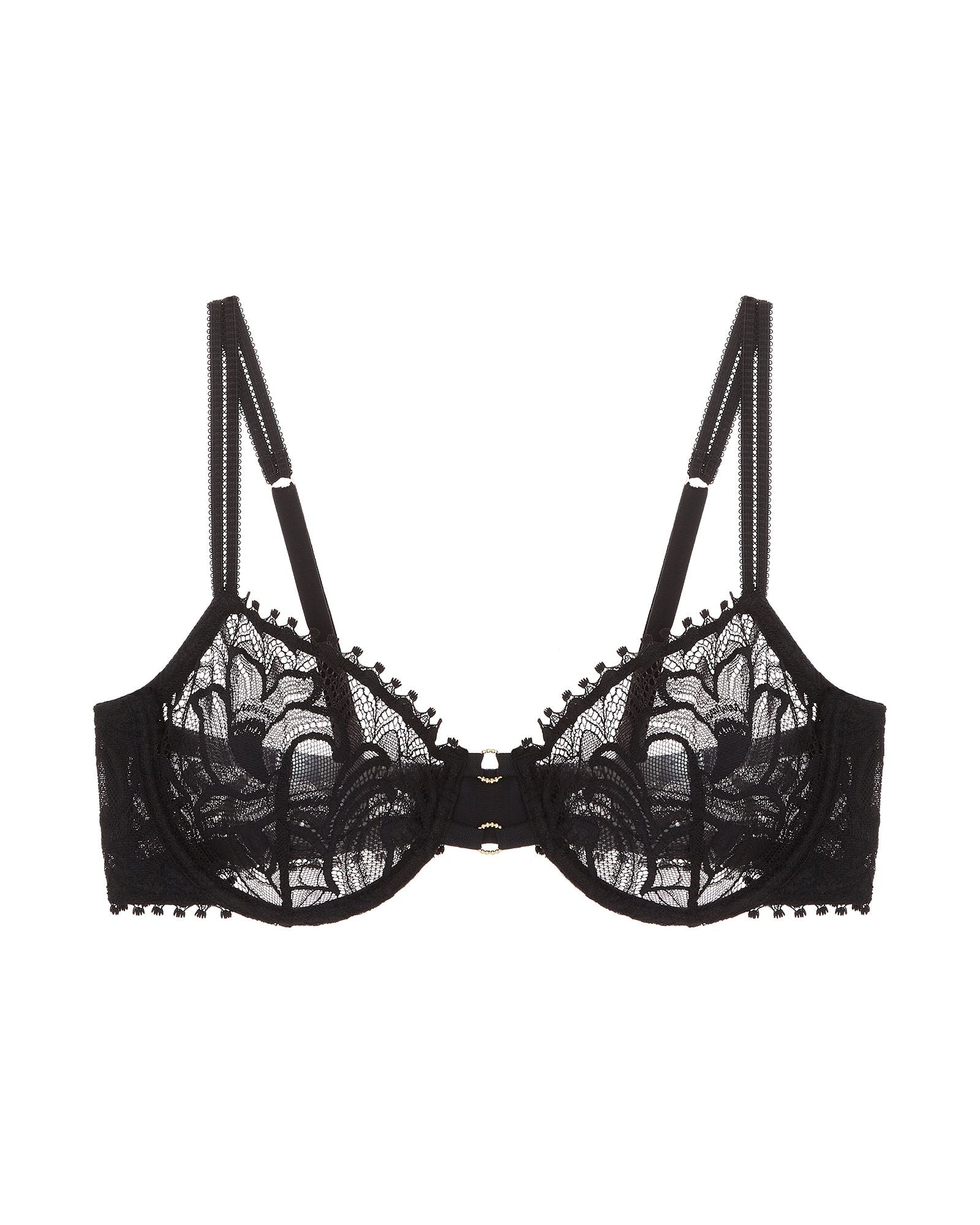 Huit Nuit Folles Balconette in black