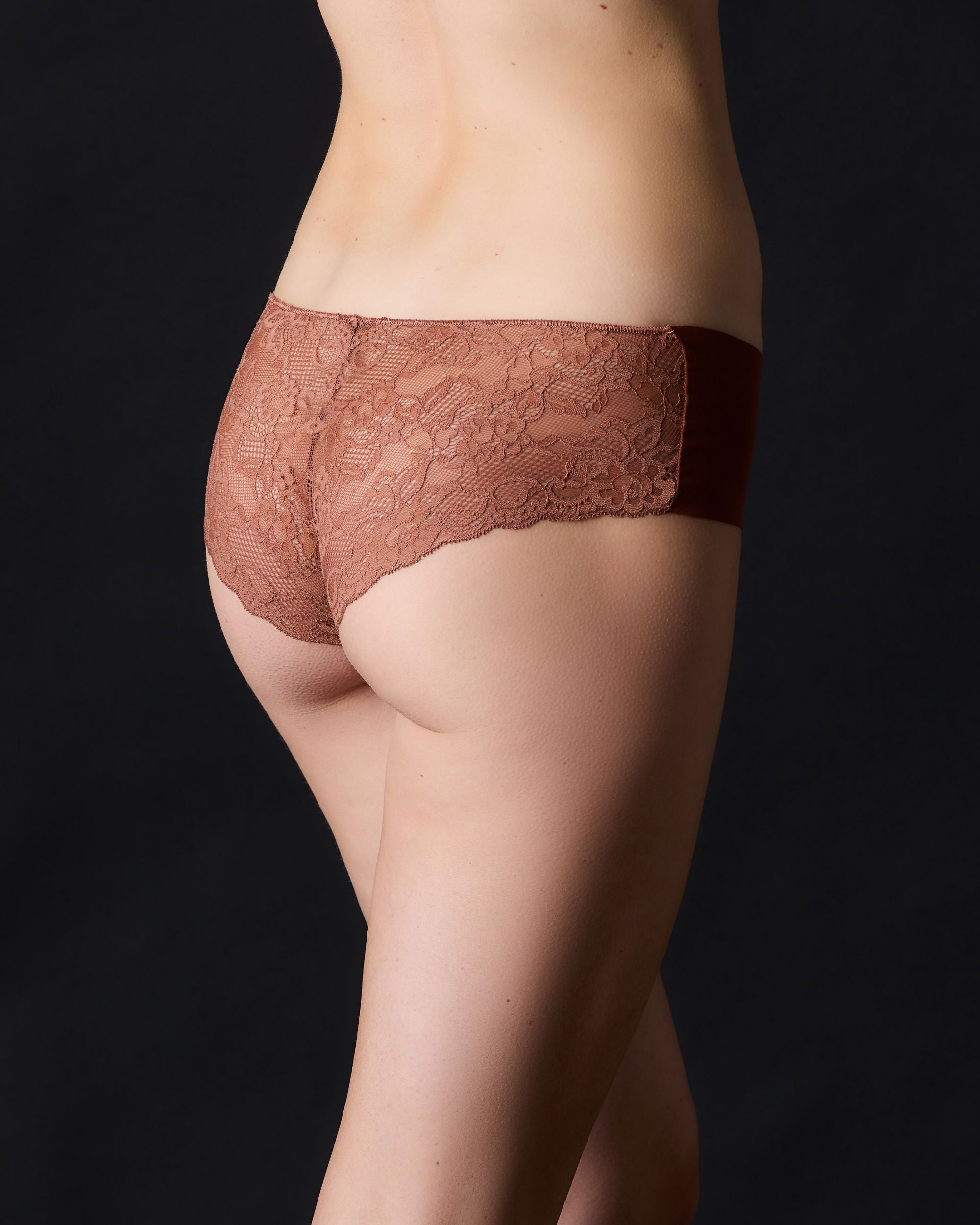 Journelle Estelle Cotton Hipster 2 Pack in brown