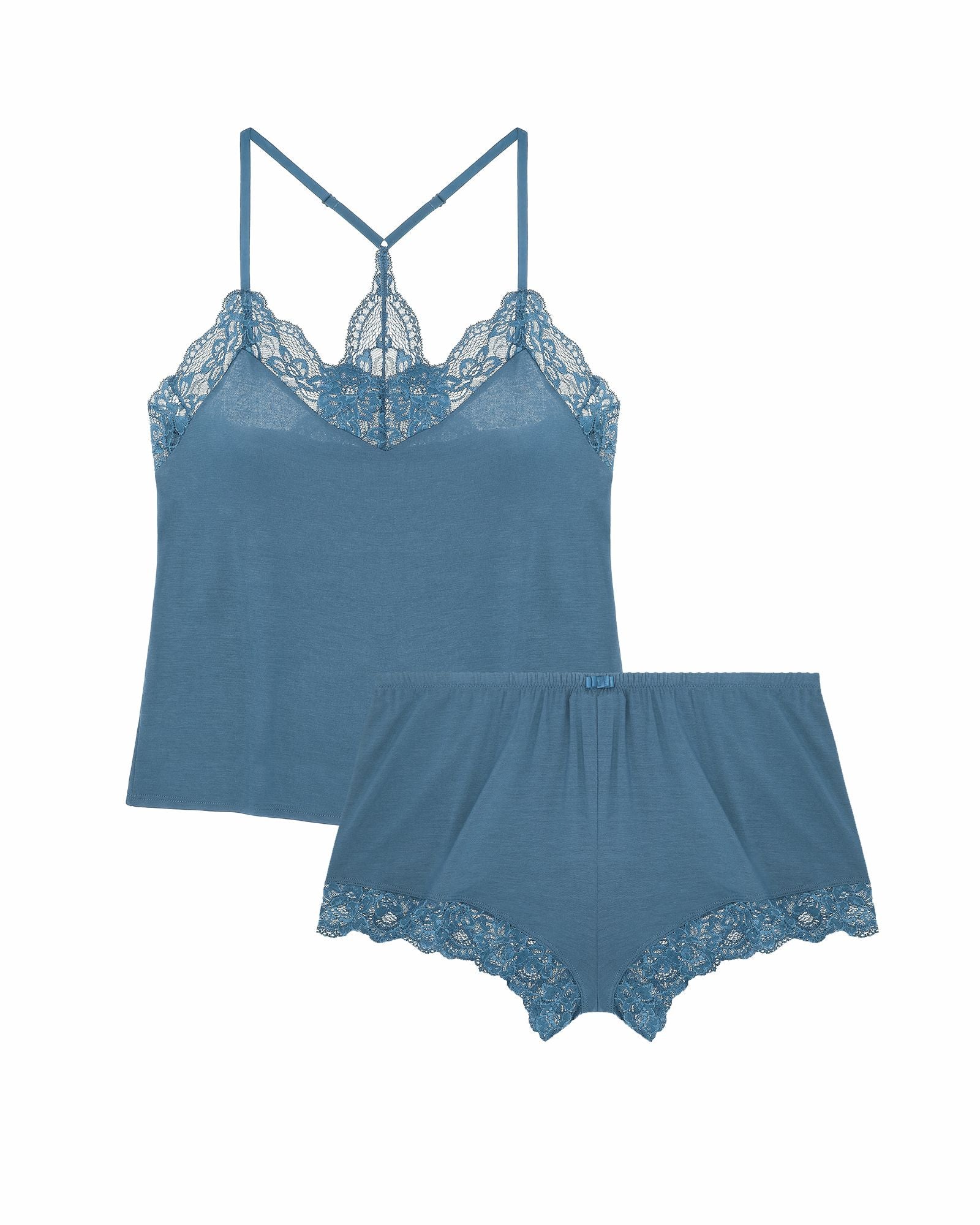 Journelle Emma Cami Tap Short Set in blue