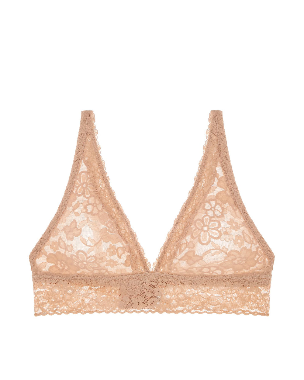 Journelle Lace Plunge Bralette in beige