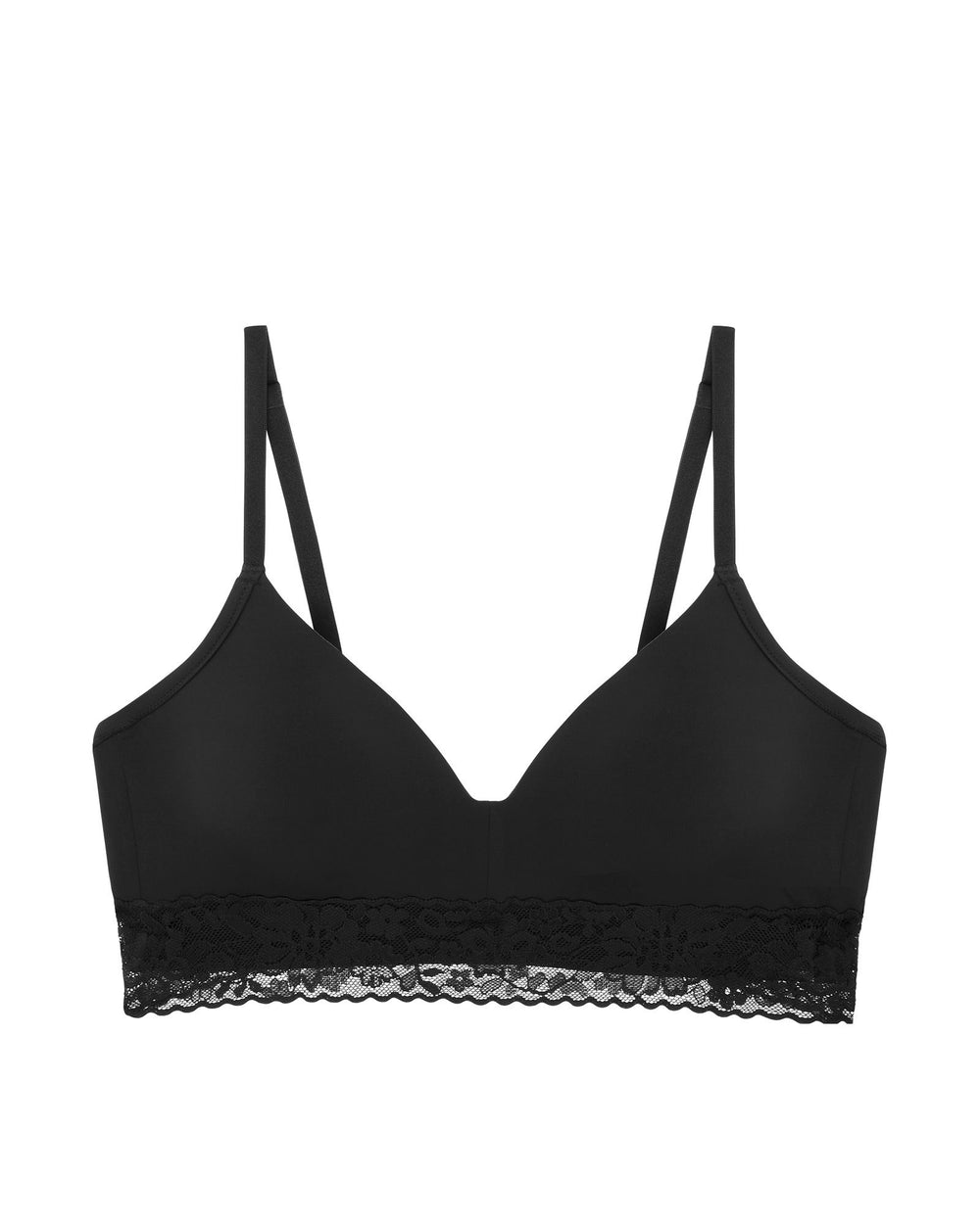Journelle Lace Molded Wireless Bra in black
