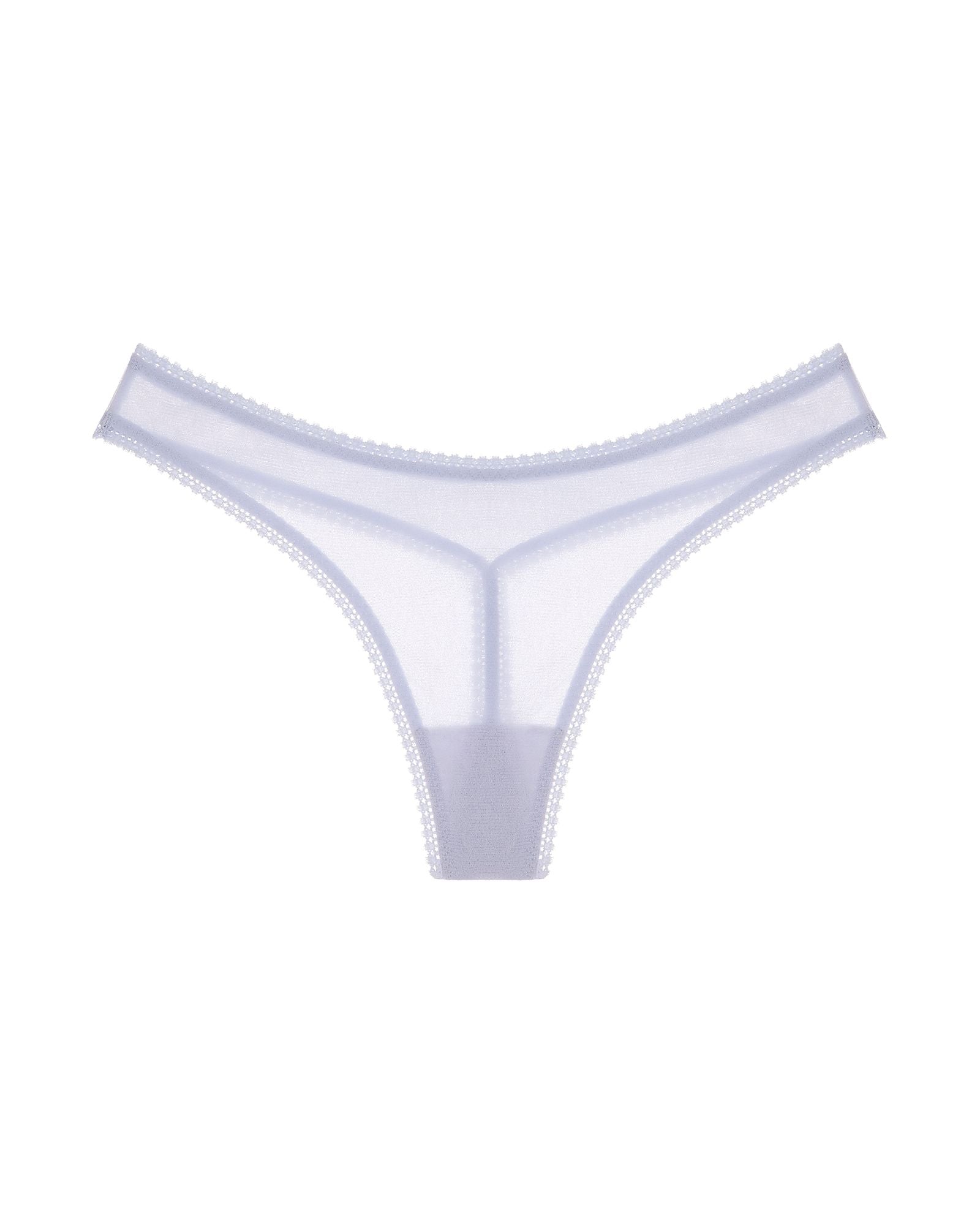 OnGossamer Solid Mesh Hip-G Thong in blue