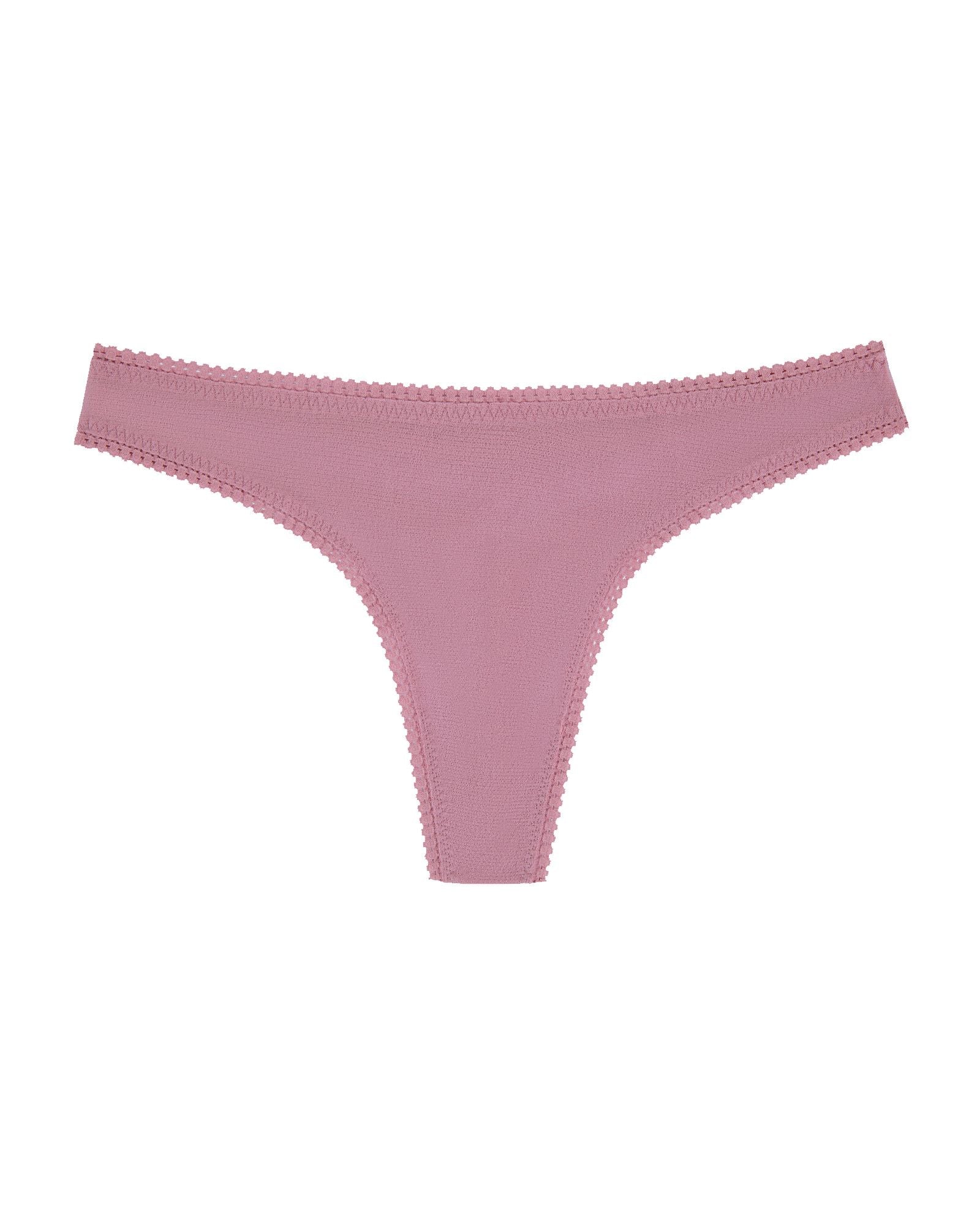 OnGossamer Solid Mesh Hip-G Thong in purple