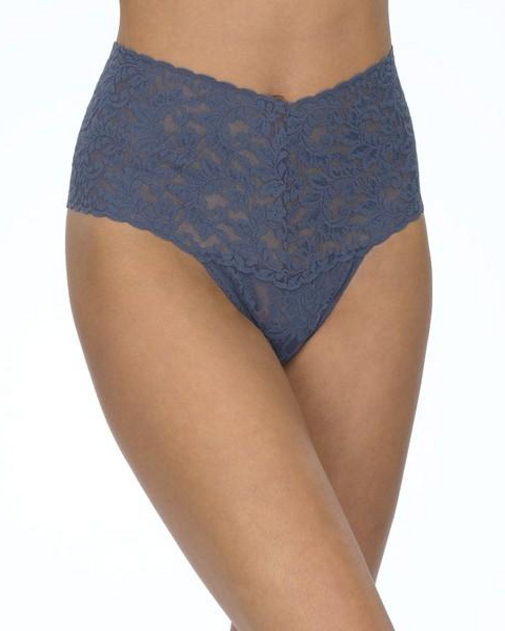 Hanky Panky Retro High Waist Thong in blue